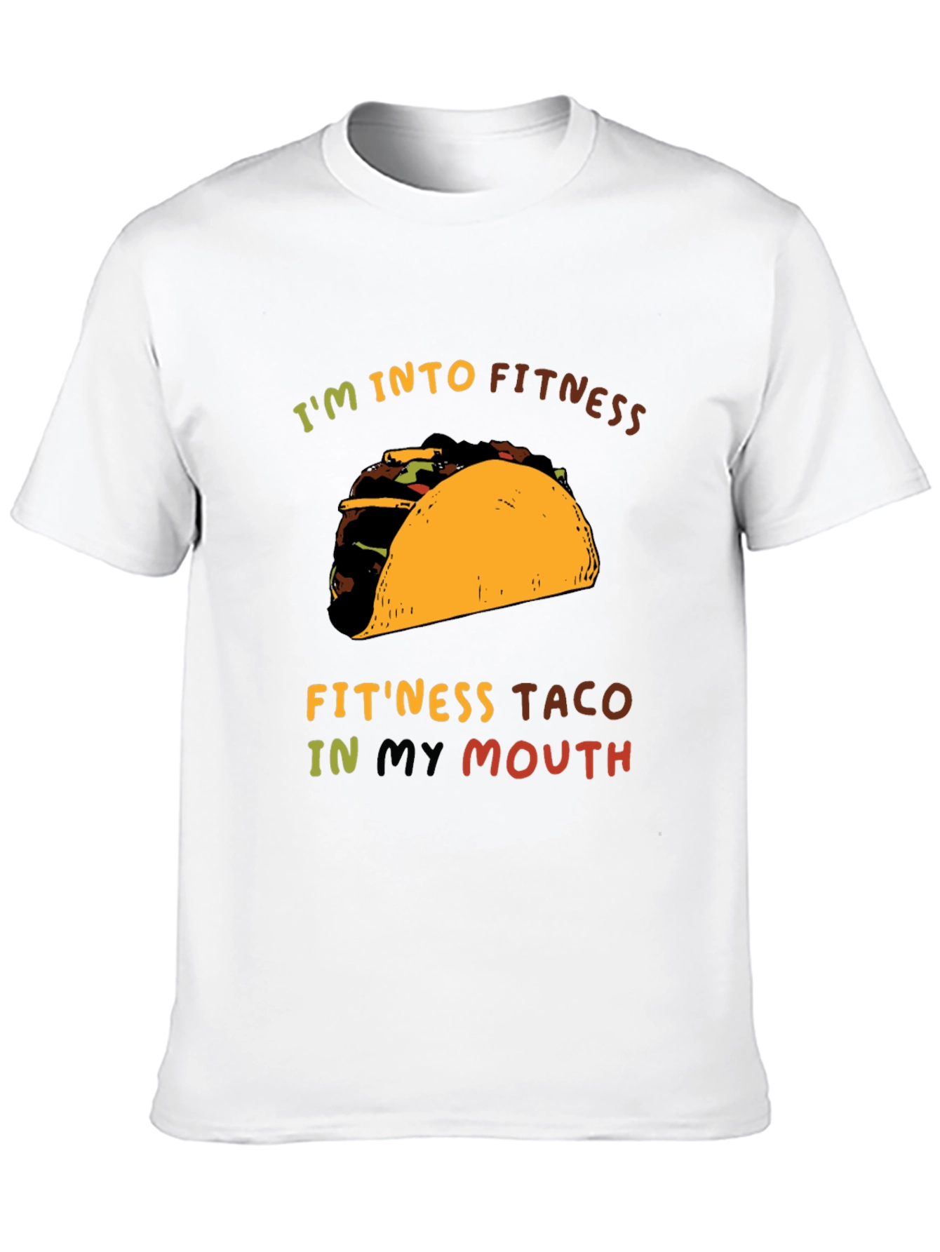 Fitness Taco Graphic Tee - Unisex Casual T-Shirt