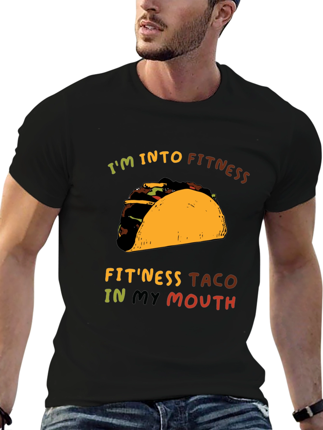 Fitness Taco Graphic Tee - Unisex Casual T-Shirt