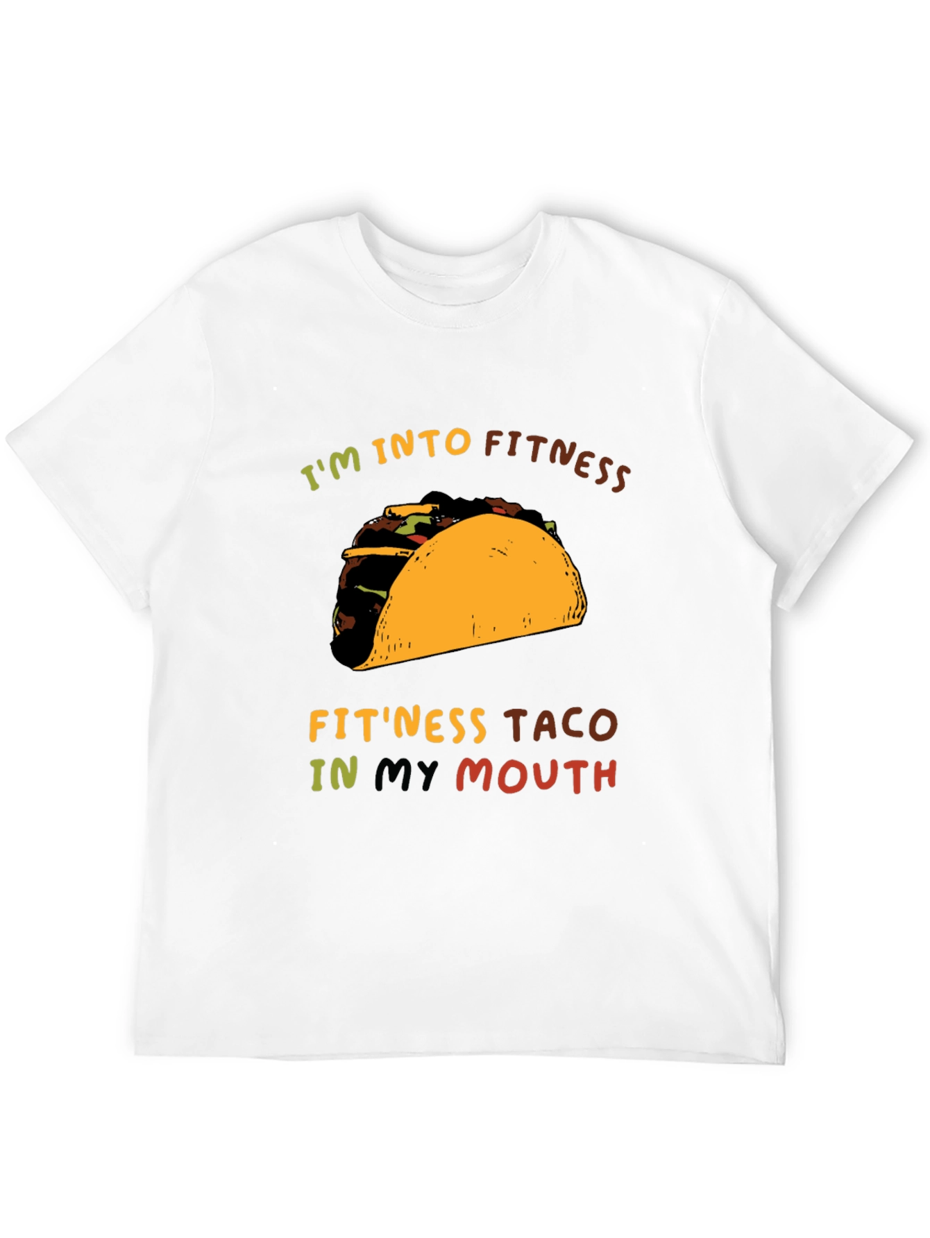 Fitness Taco Graphic Tee - Unisex Casual T-Shirt
