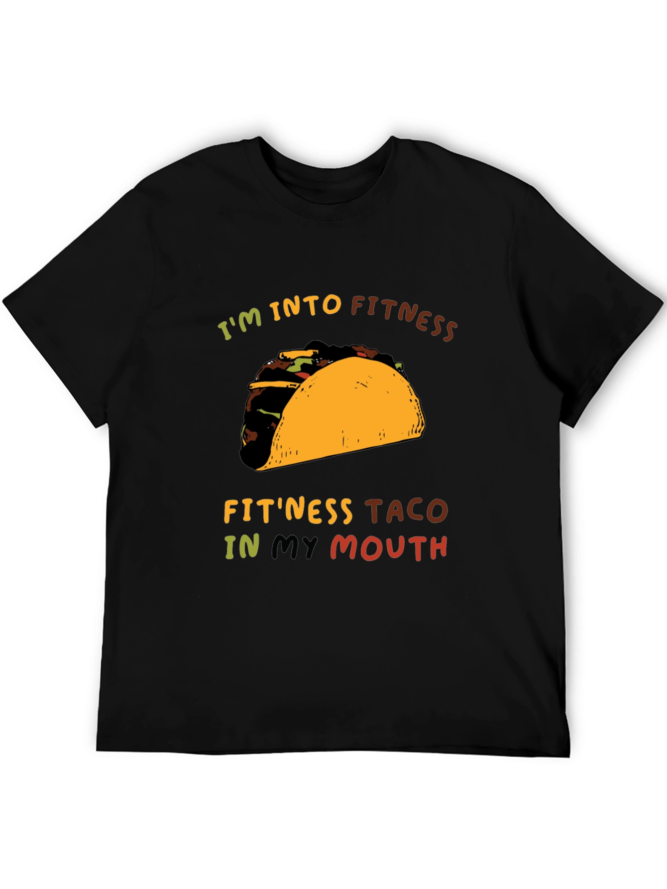 Fitness Taco Graphic Tee - Unisex Casual T-Shirt