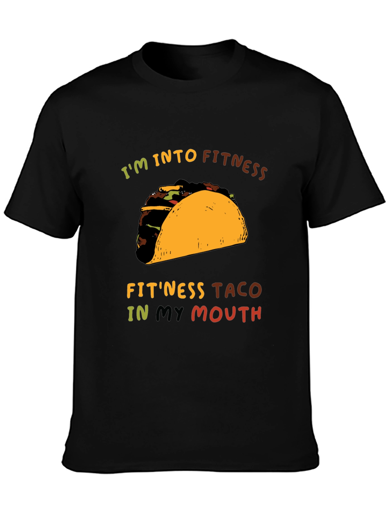 Fitness Taco Graphic Tee - Unisex Casual T-Shirt