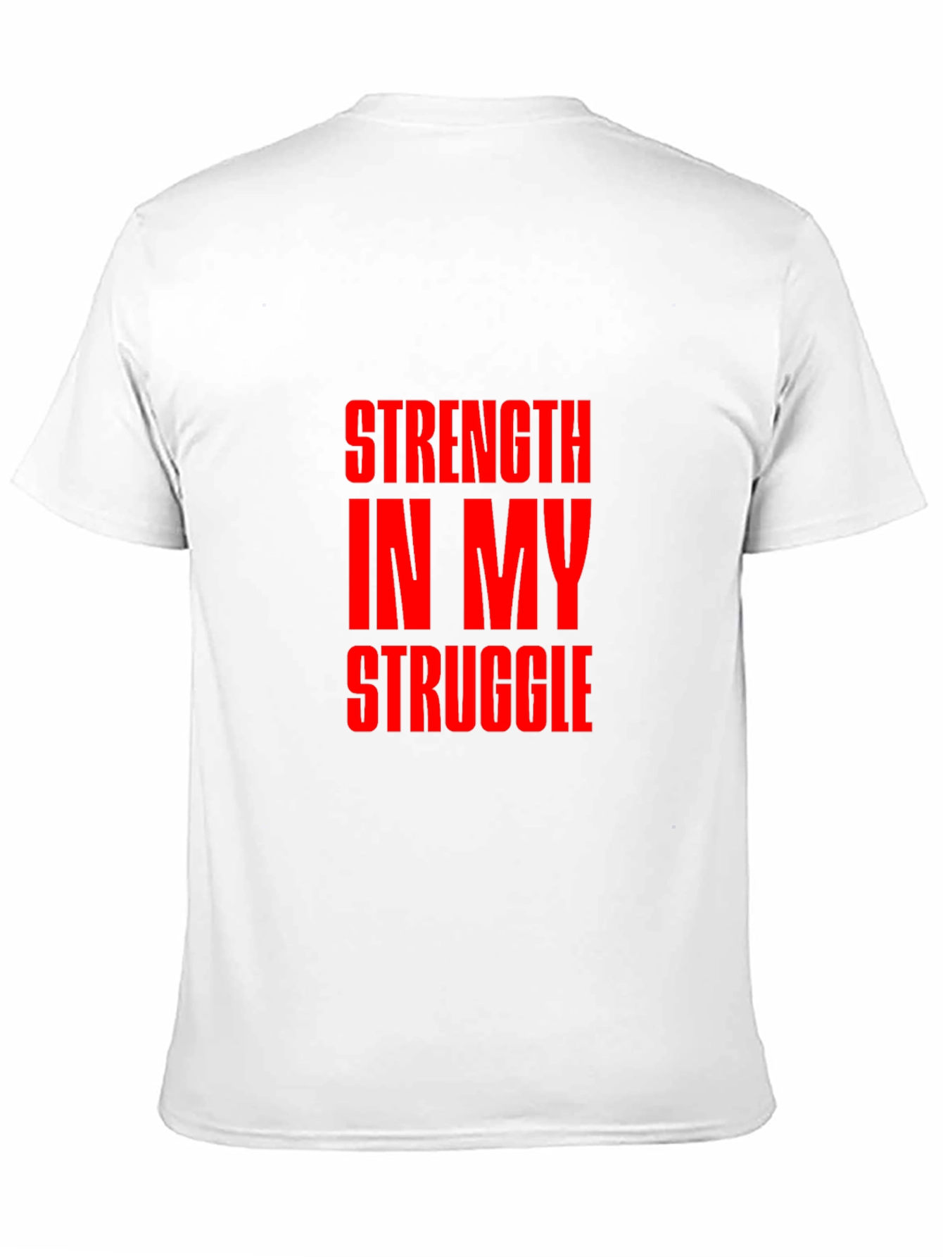 Strength In My Struggle Black Graphic Tee
