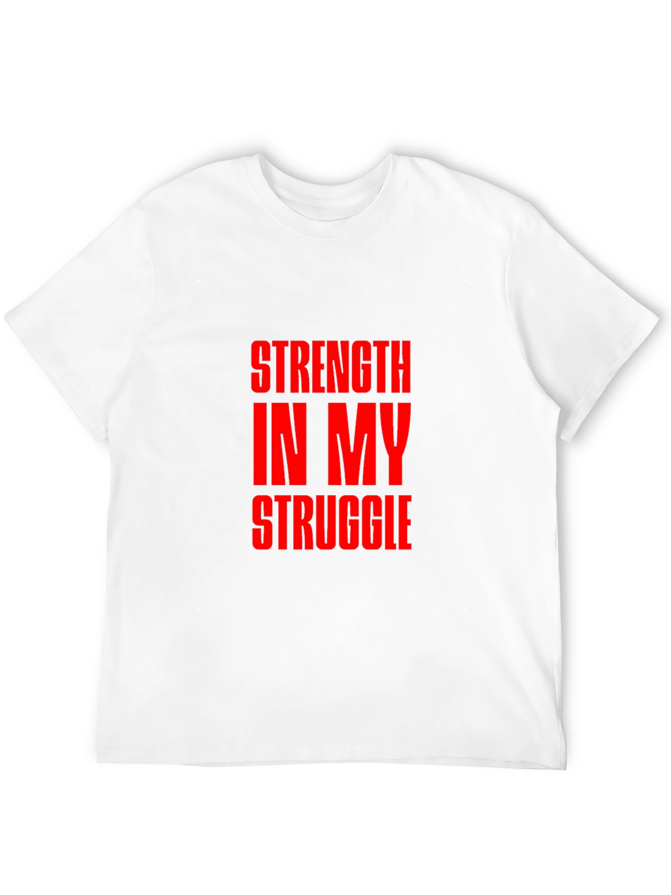 Strength In My Struggle Black Graphic Tee