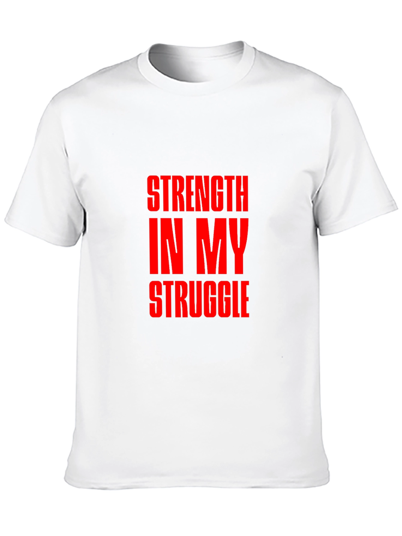 Strength In My Struggle Black Graphic Tee