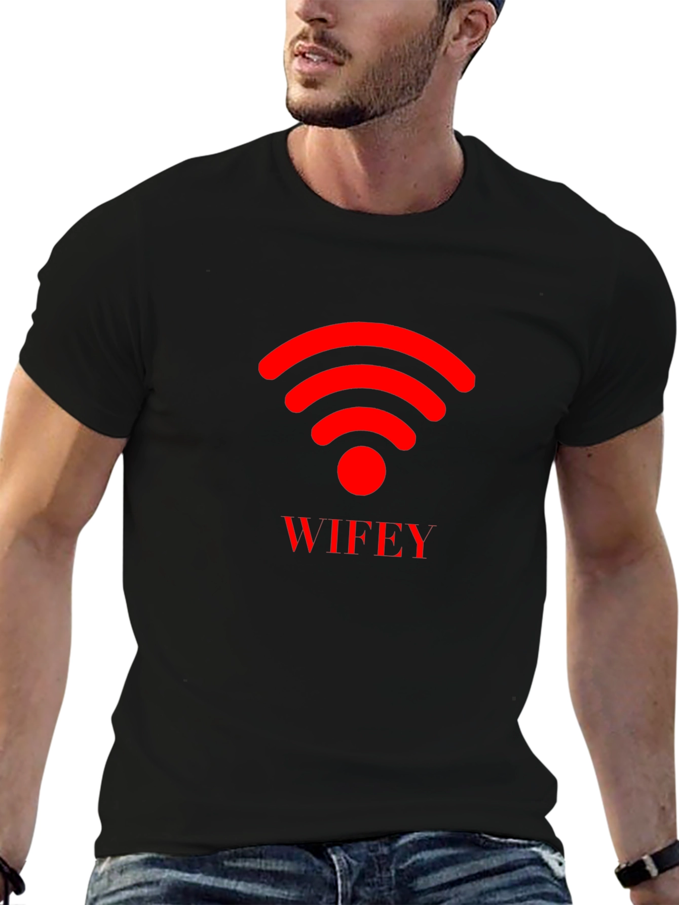 Wifey Graphic Tee - Black