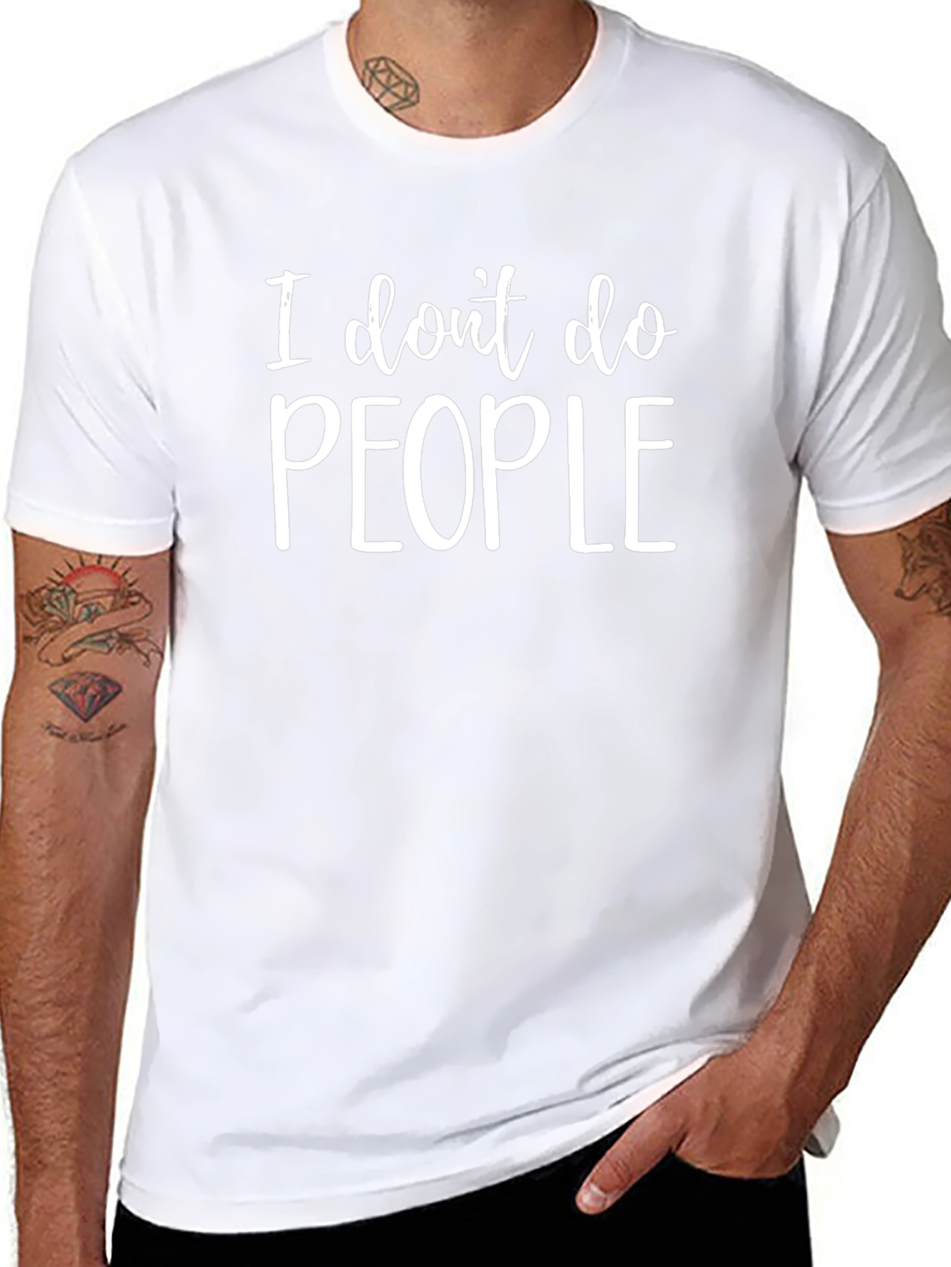 I Dont Do People Graphic Tee - Sarcastic T-Shirt