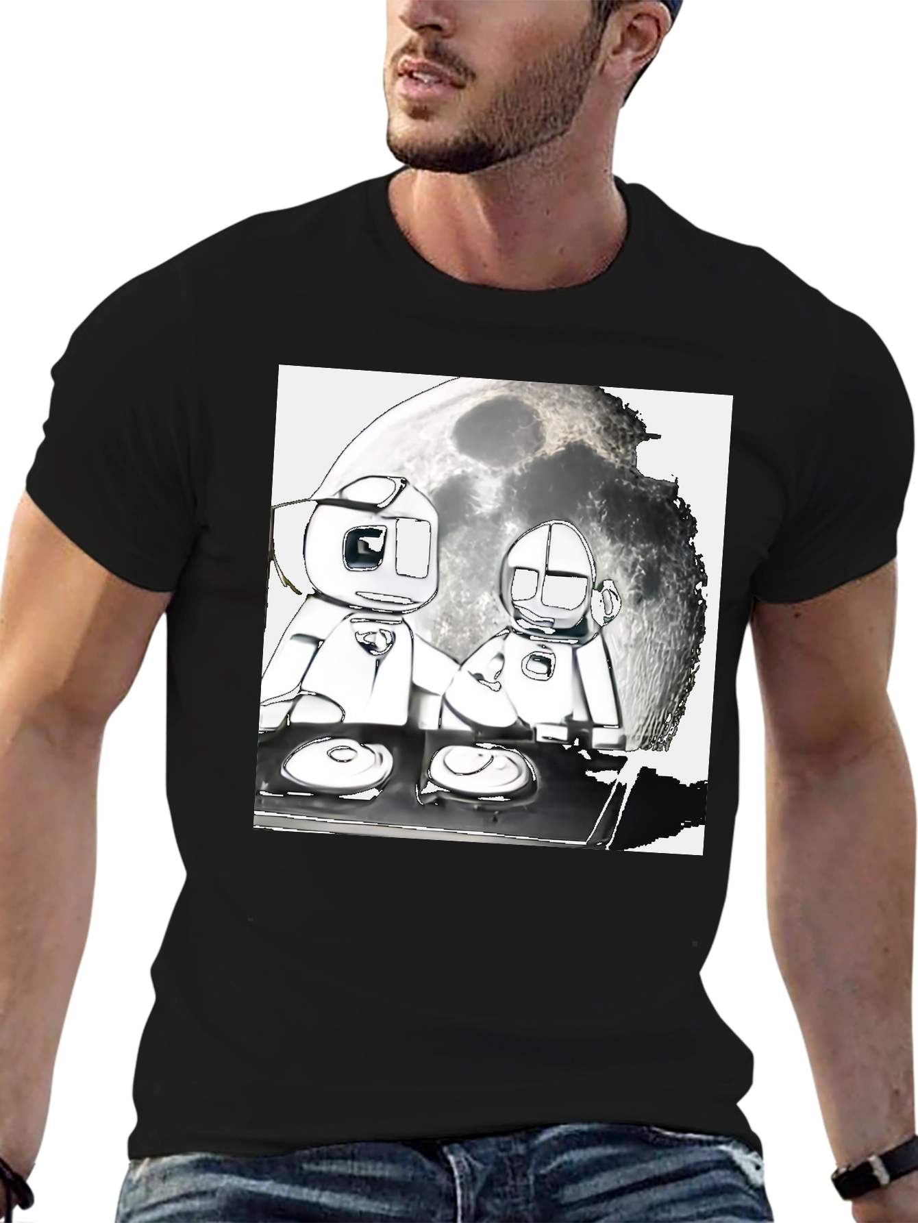 Robotic DJ Graphic Tee - Unique Streetwear