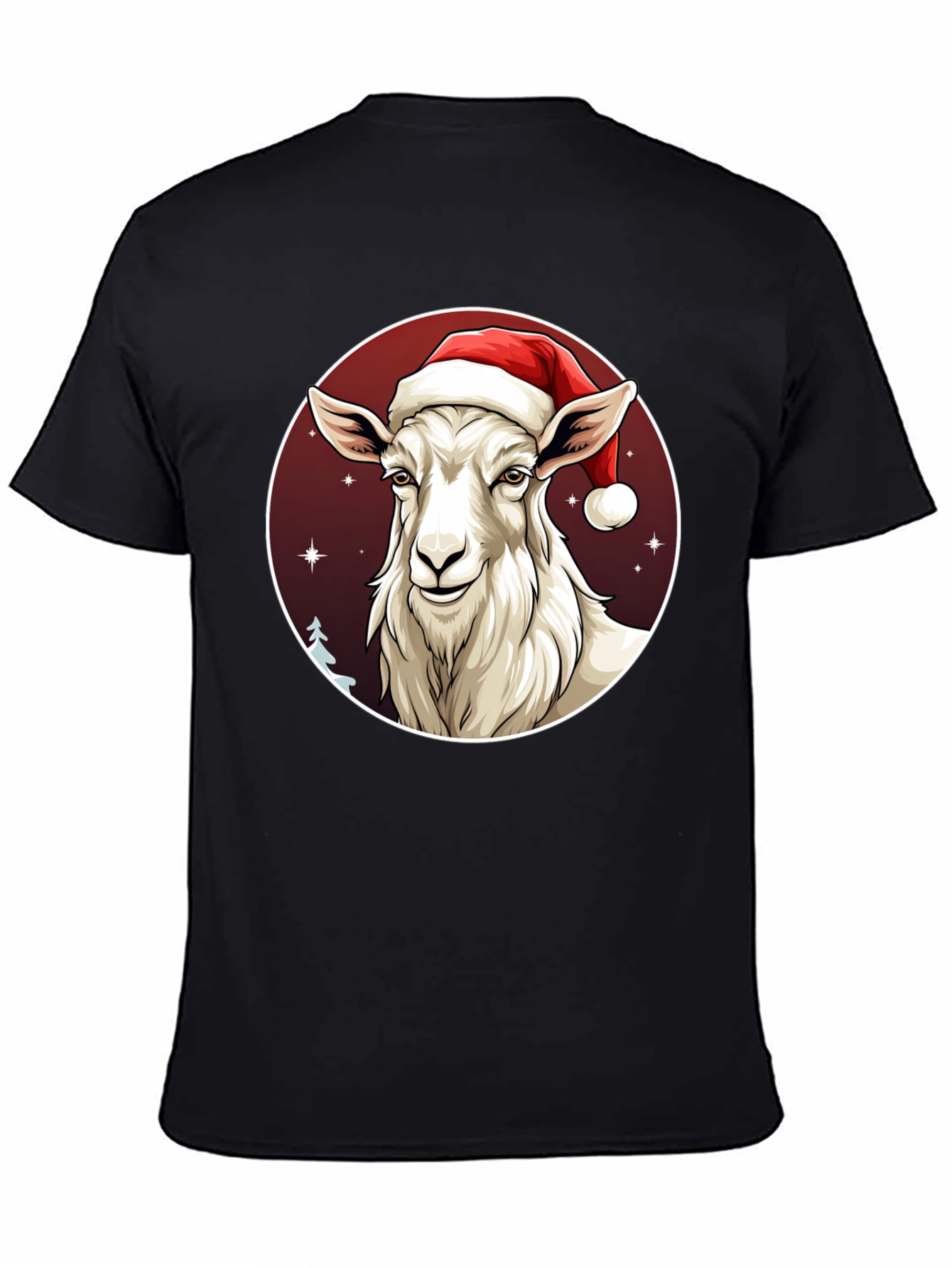 Christmas Goat T-Shirt - Holiday Animal Graphic Tee