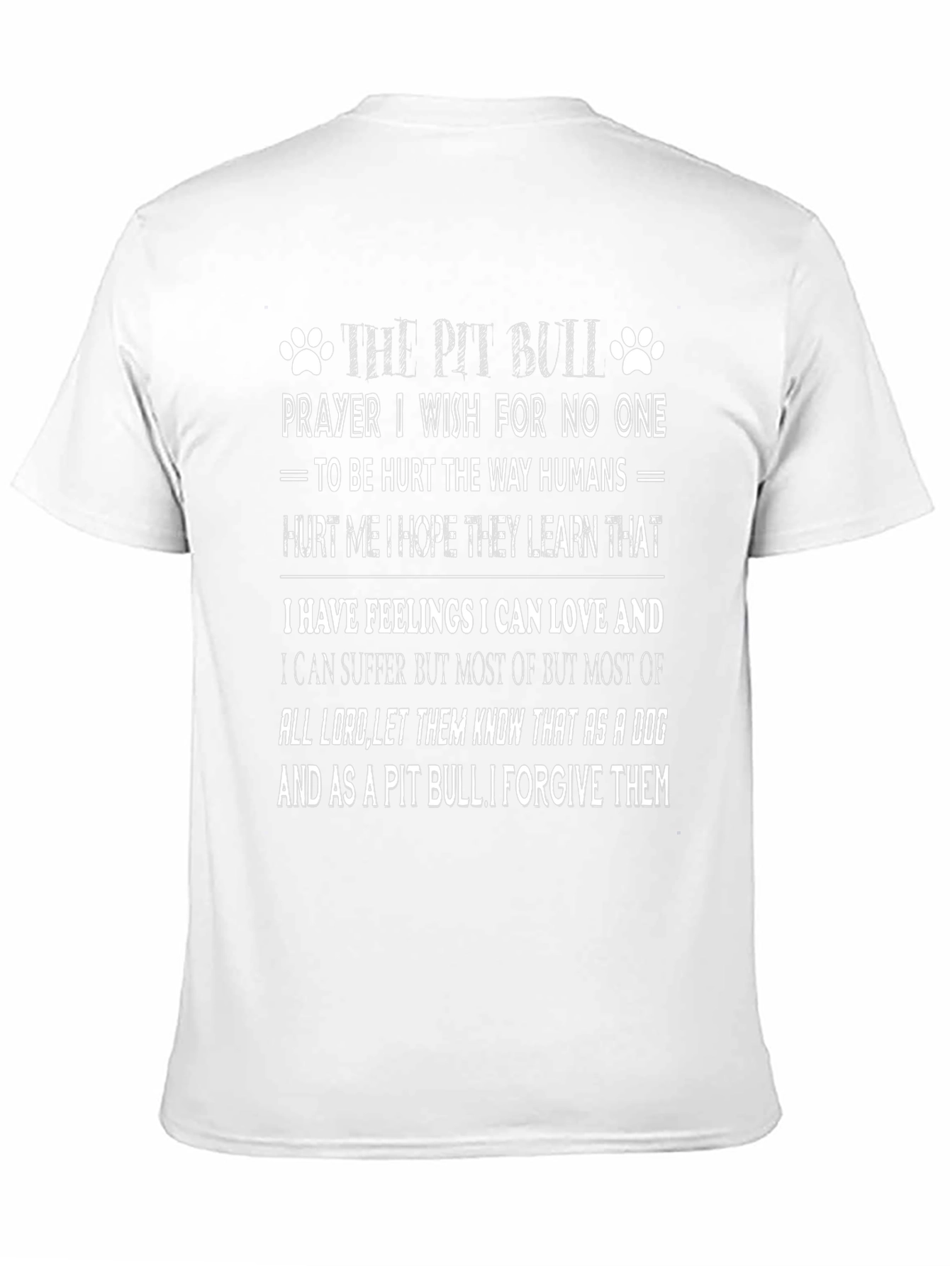Pit Bull Prayer Graphic Tee - Dog Lover Shirt