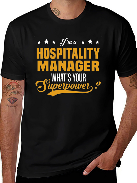 Hospitality Manager Superpower T-Shirt - Job Pride