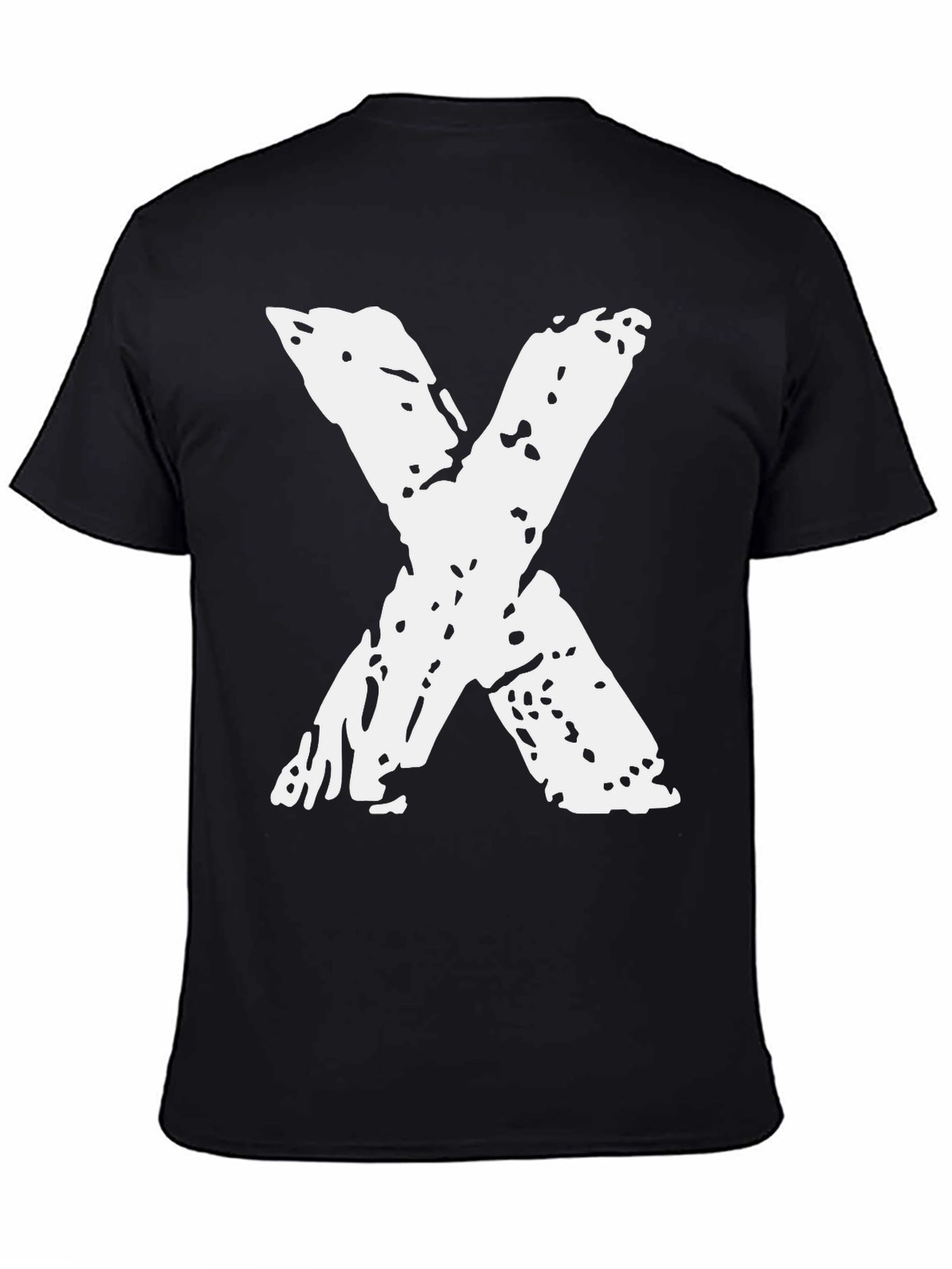 Grunge X Graphic Black T-Shirt