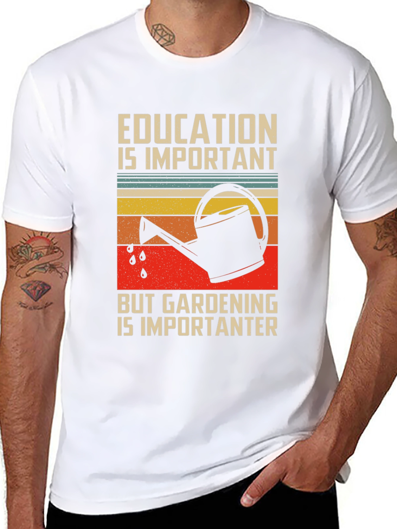Gardening is Importanter Graphic T-Shirt