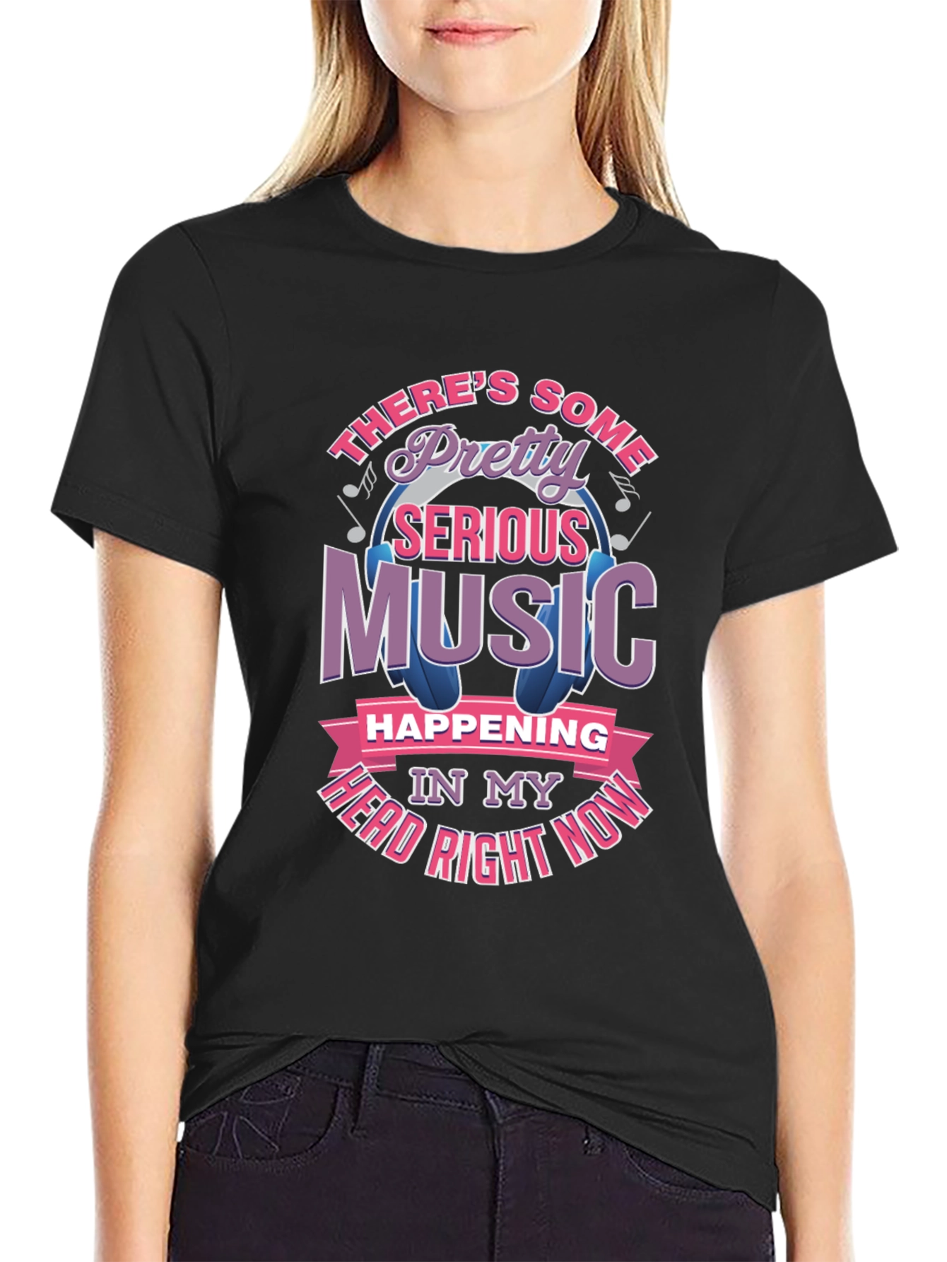 Music Head T-Shirt - Pretty Serious Sounds Tee