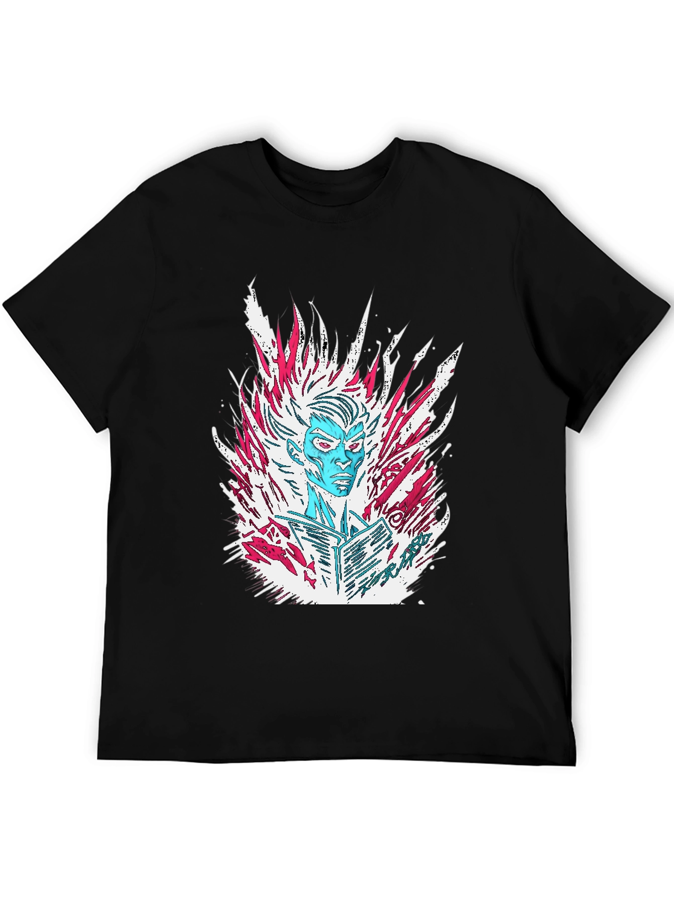 Cool Character Graphic T-Shirt - Black