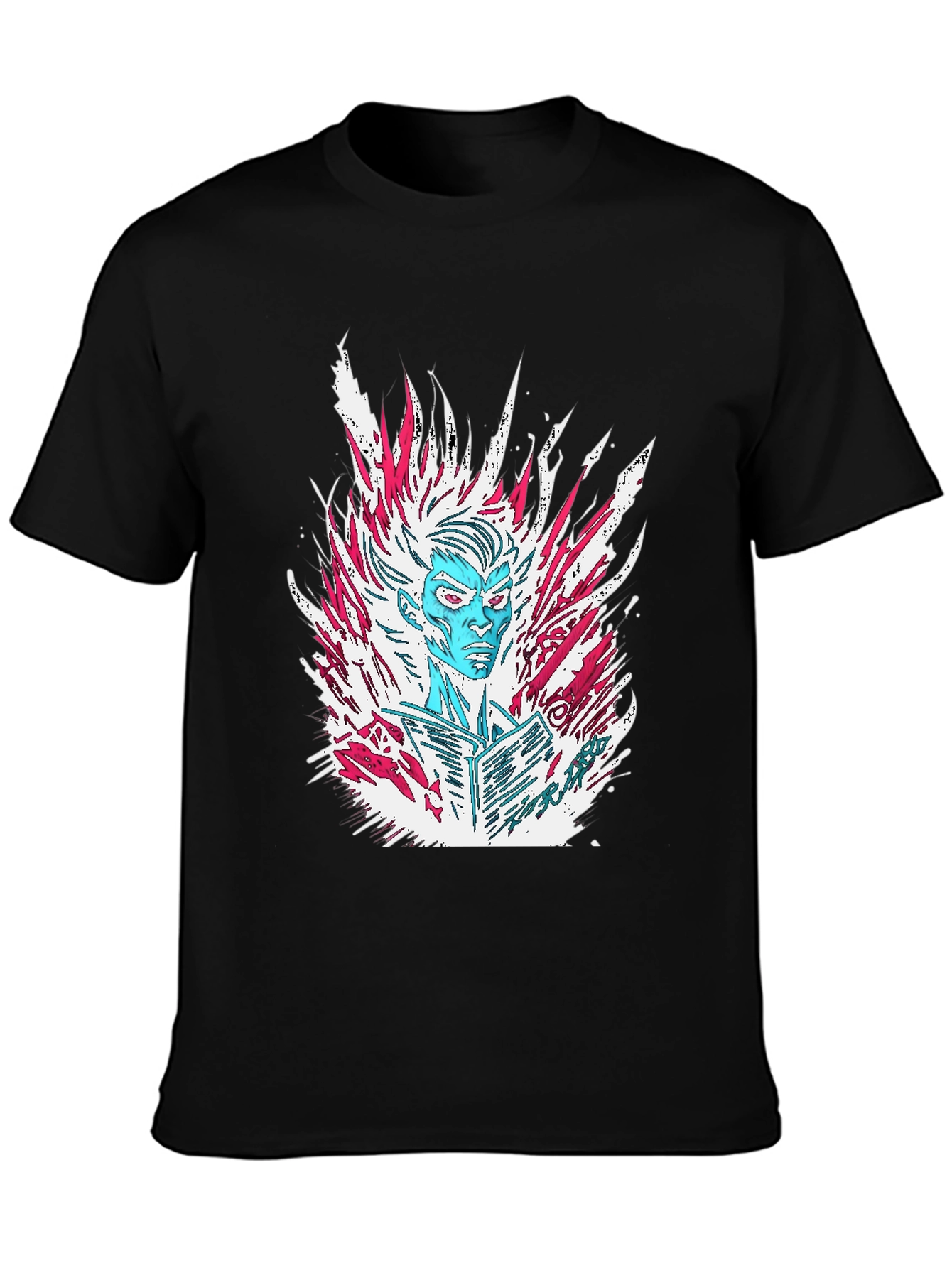 Cool Character Graphic T-Shirt - Black