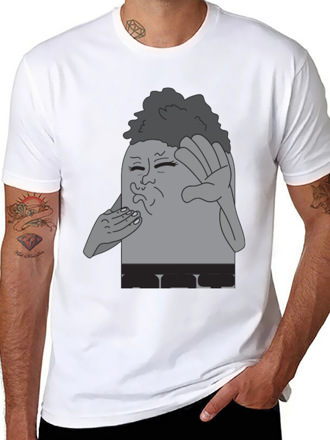 Cartoon Character Graphic T-Shirt