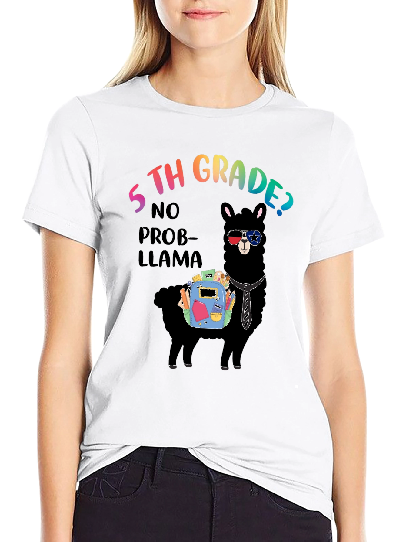 5th Grade No Prob-Llama T-Shirt