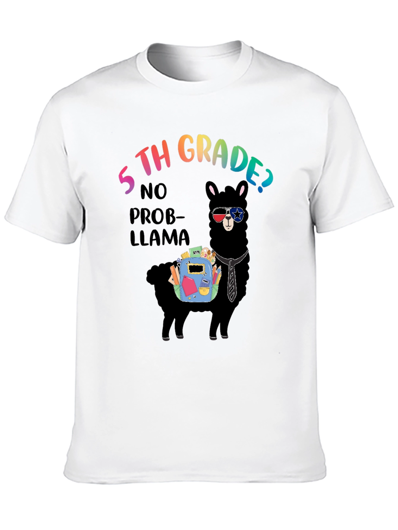 5th Grade No Prob-Llama T-Shirt