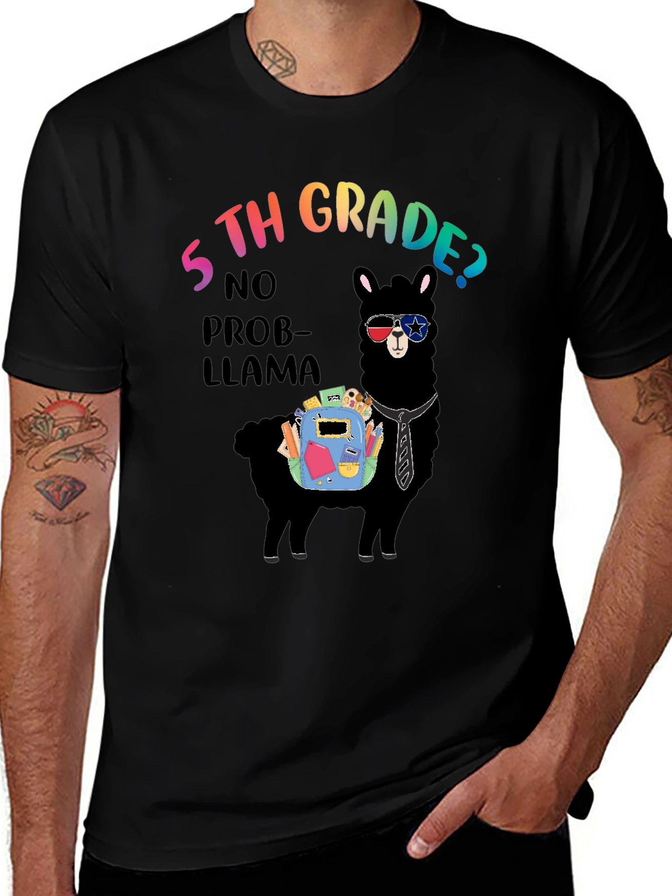 5th Grade No Prob-Llama T-Shirt