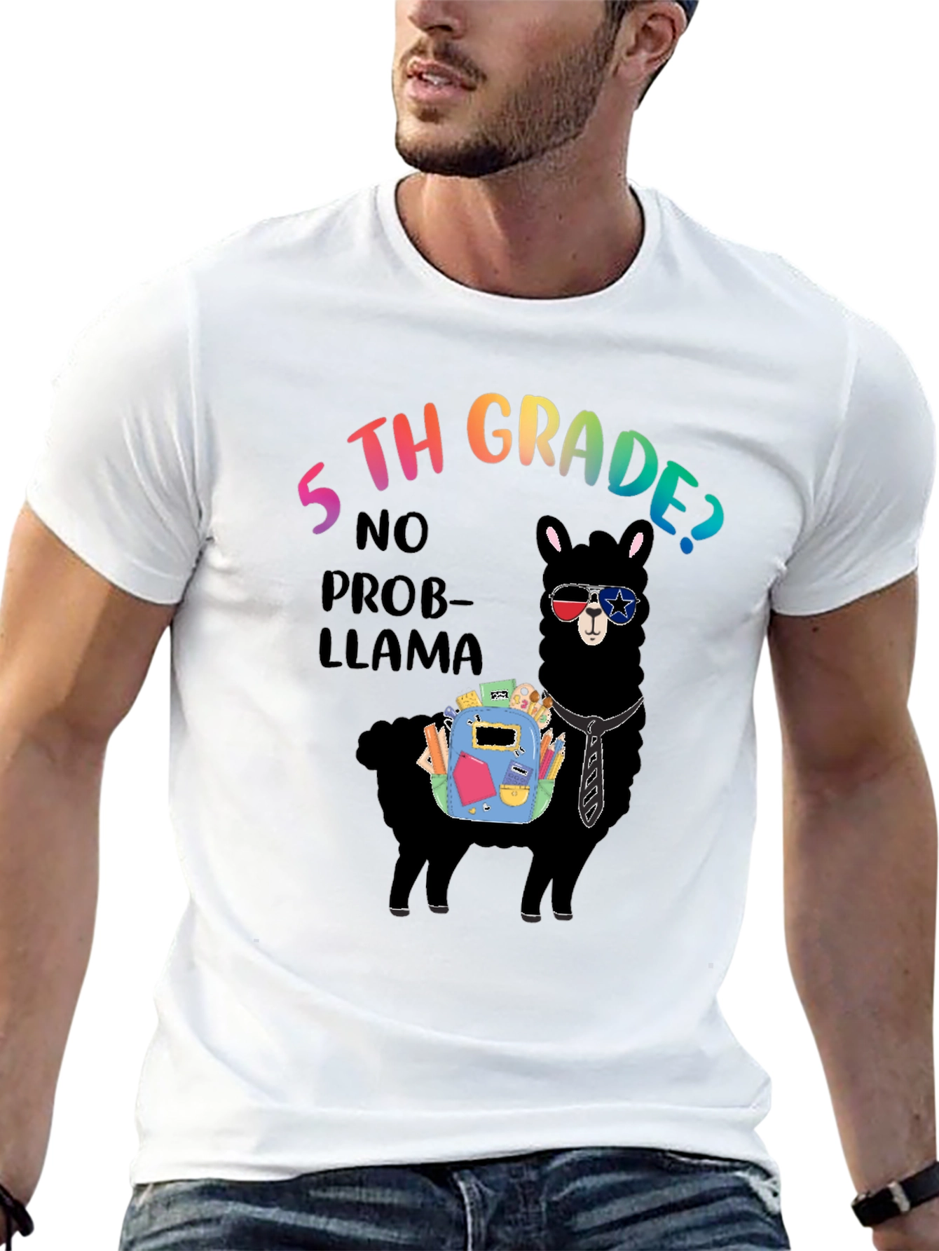 5th Grade No Prob-Llama T-Shirt