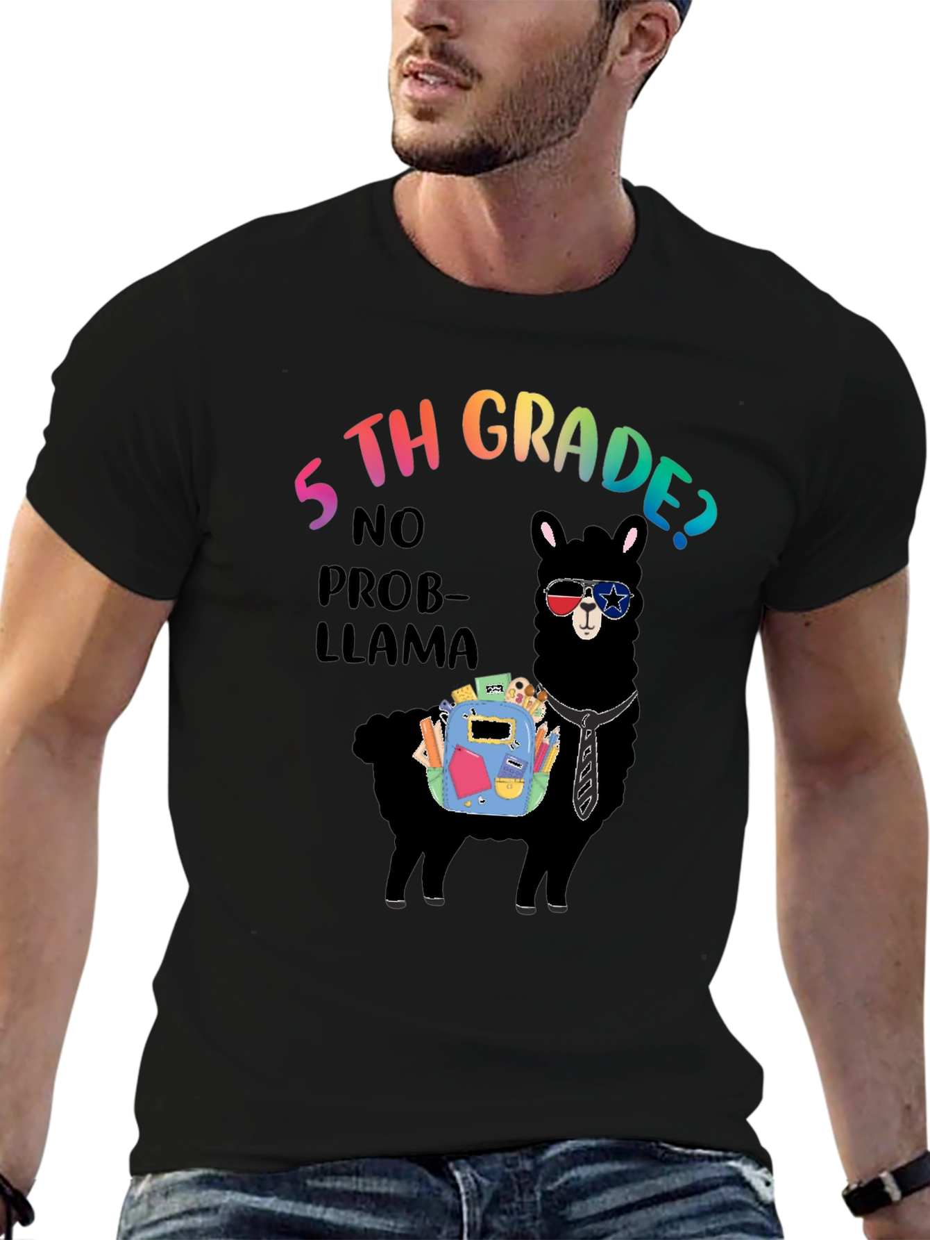 5th Grade No Prob-Llama T-Shirt