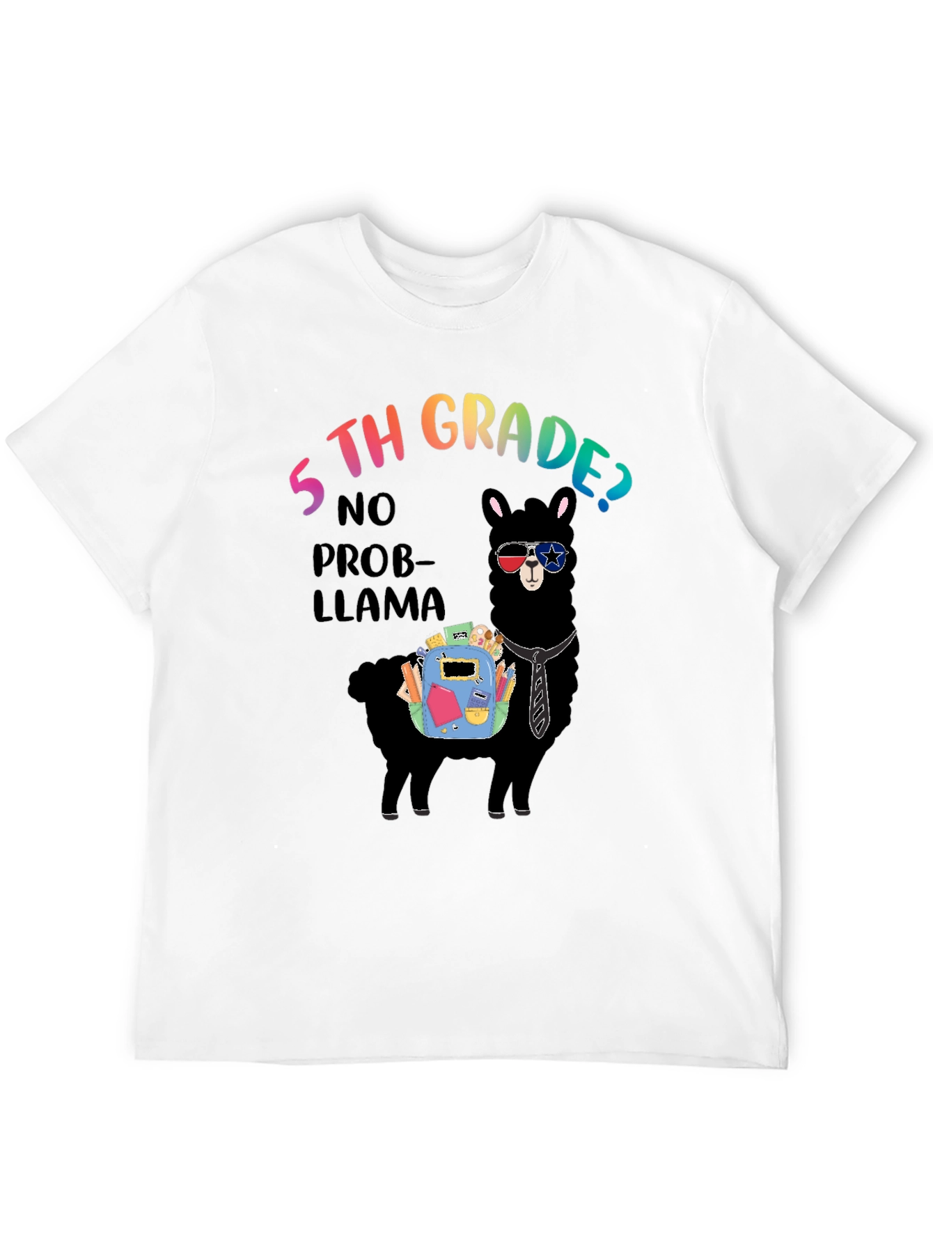 5th Grade No Prob-Llama T-Shirt