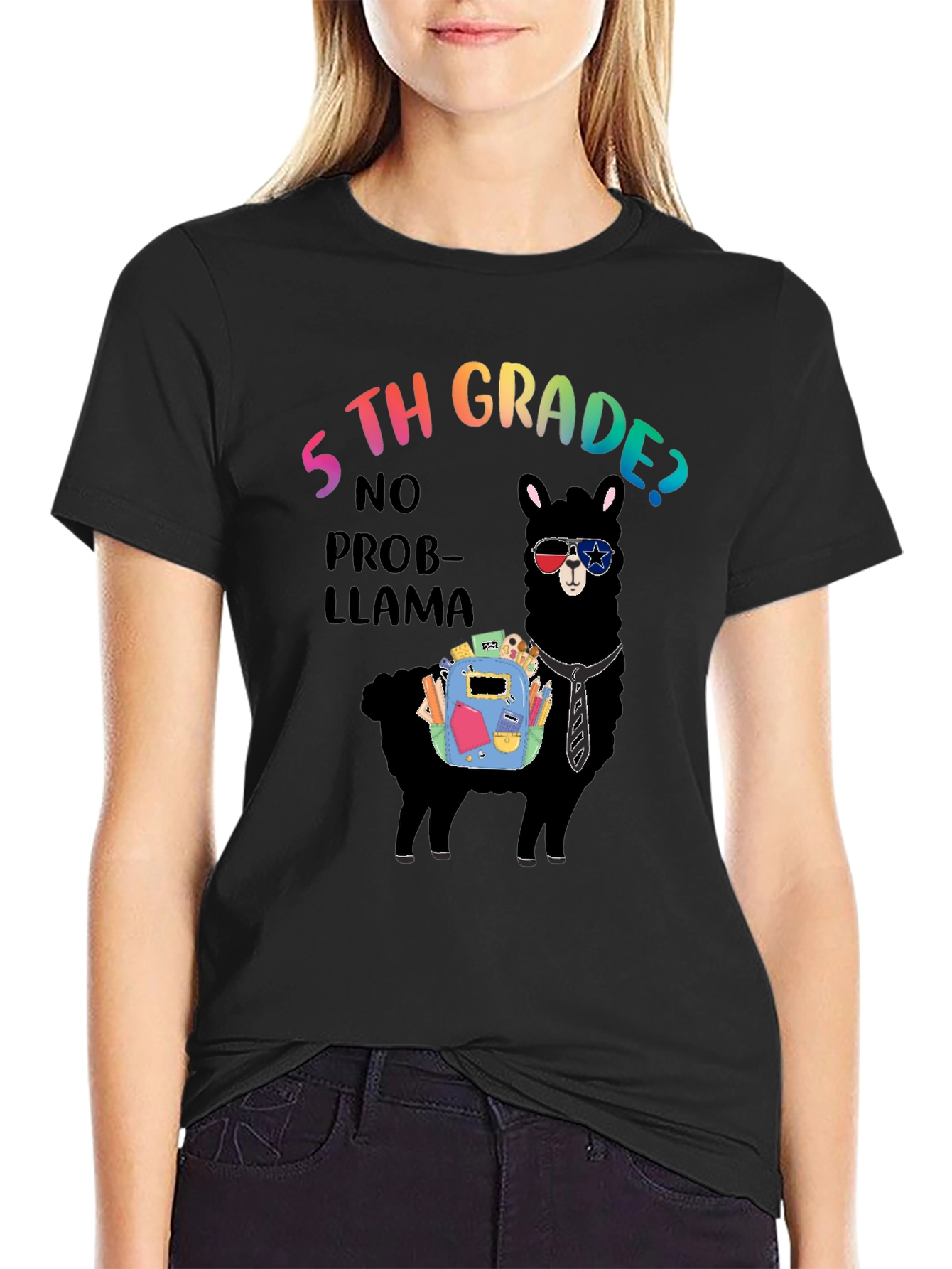 5th Grade No Prob-Llama T-Shirt