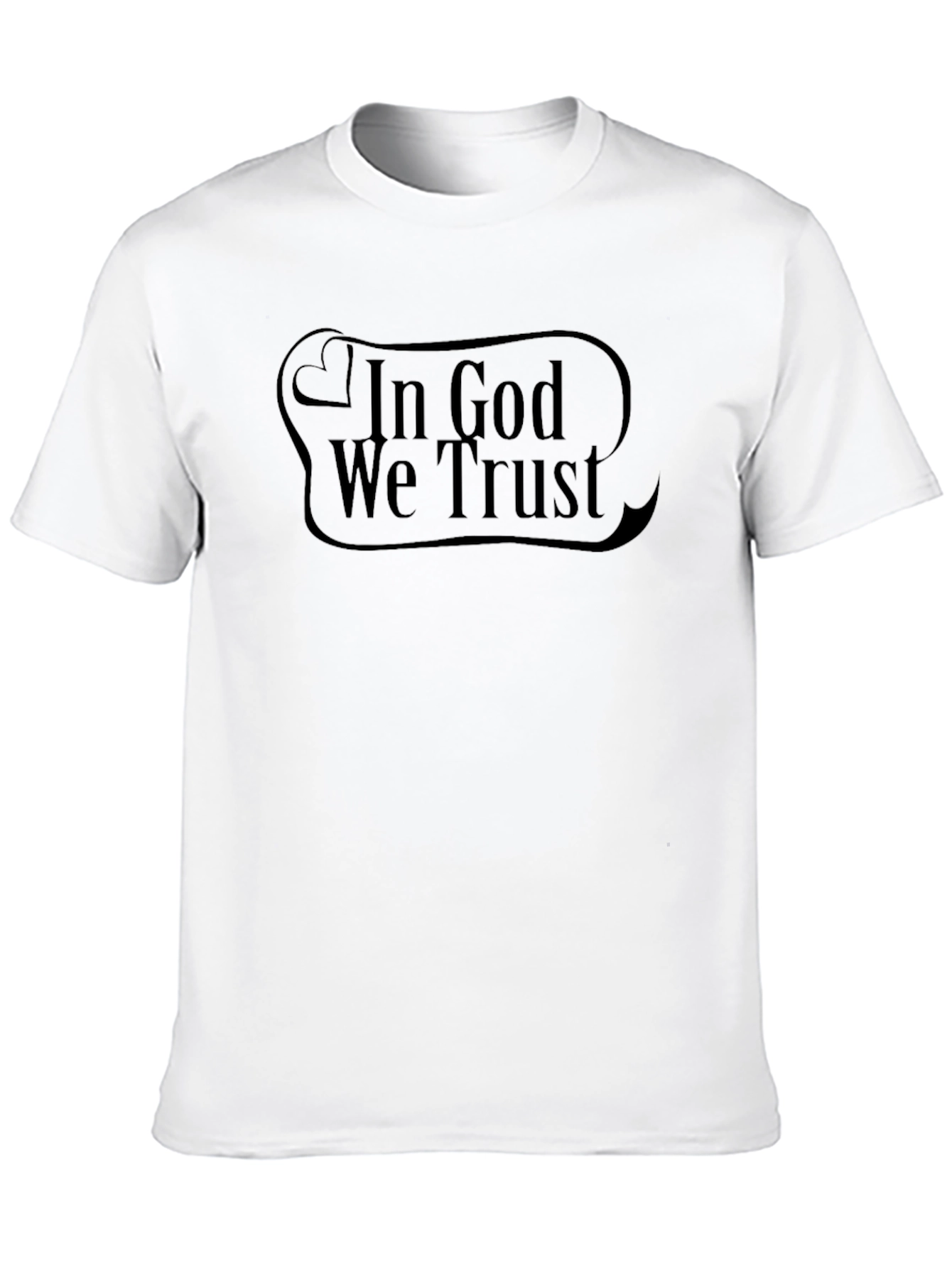 In God We Trust Graphic Black T-Shirt