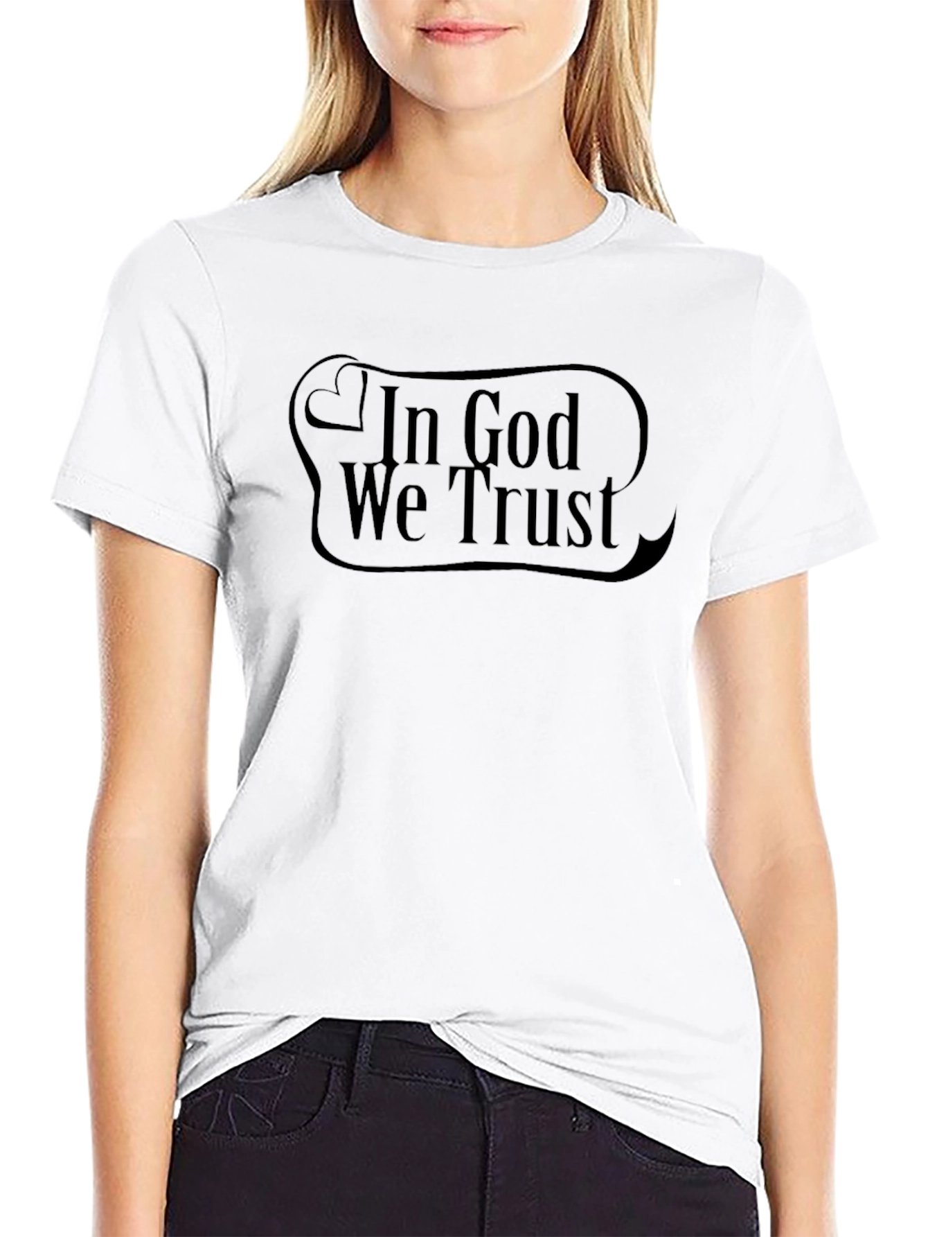 In God We Trust Graphic Black T-Shirt