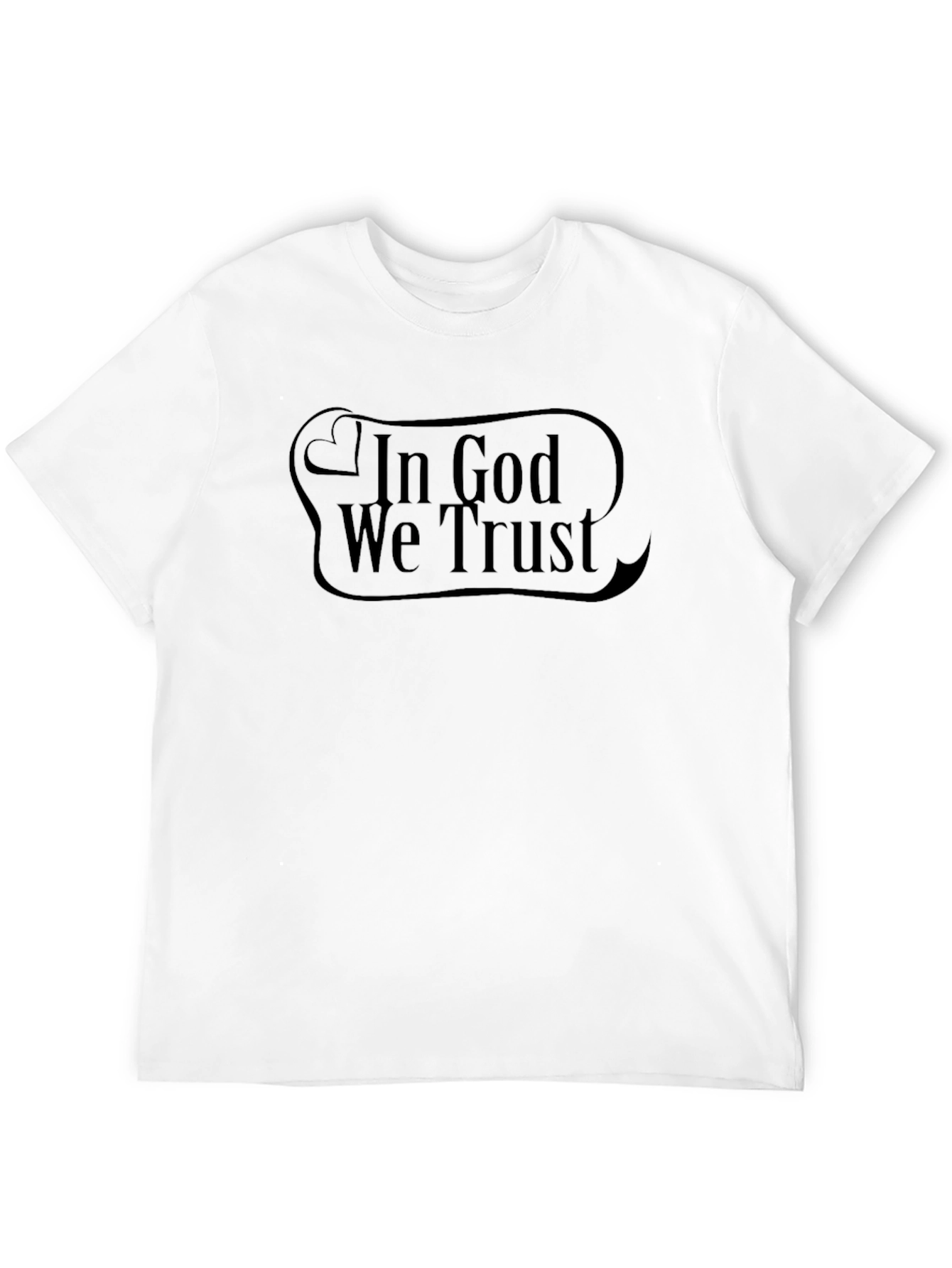 In God We Trust Graphic Black T-Shirt