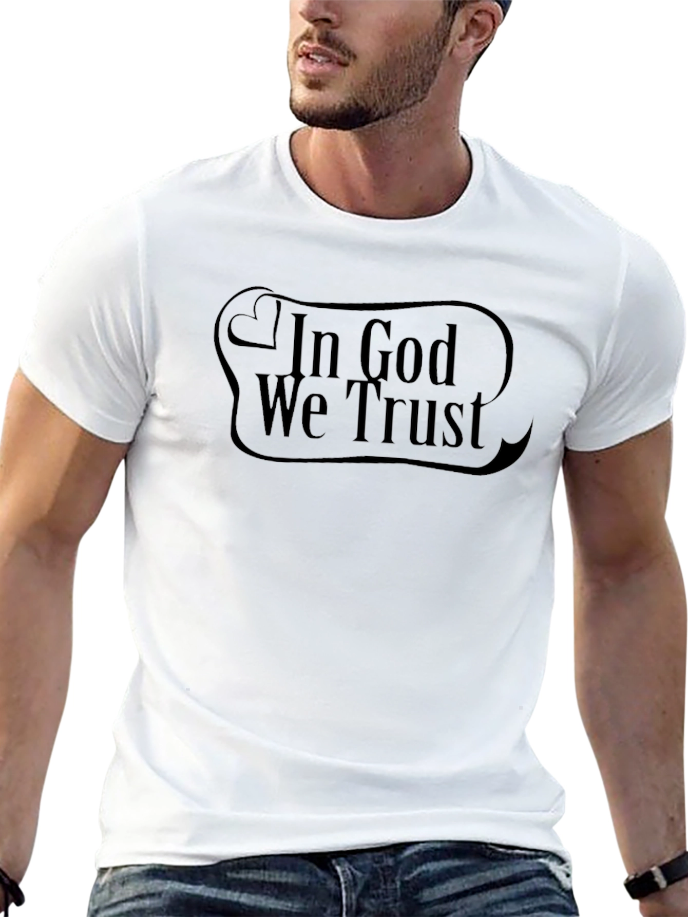 In God We Trust Graphic Black T-Shirt