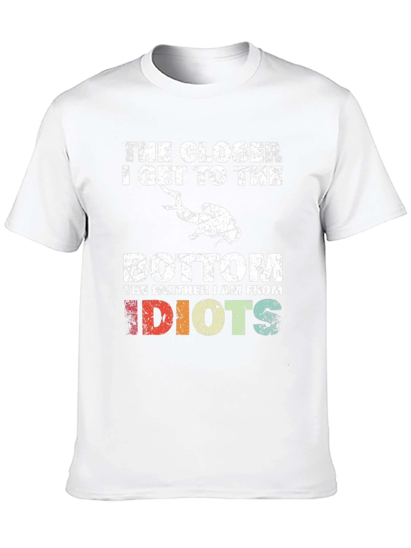 Diver Humor T-Shirt - Closer to the Bottom