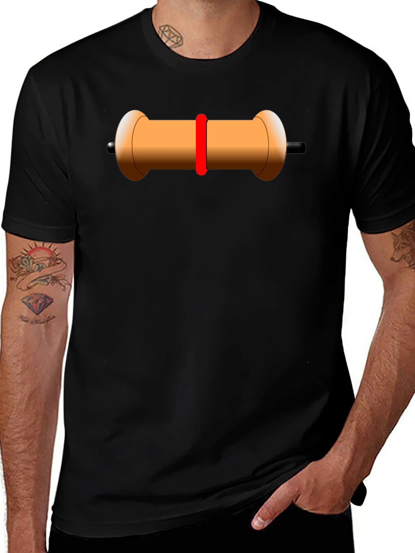 Resistor Graphic Tee - Electronic Component Shirt
