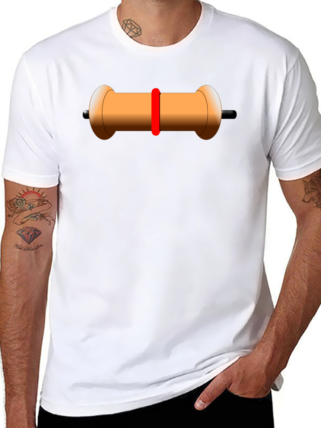 Resistor Graphic Tee - Electronic Component Shirt