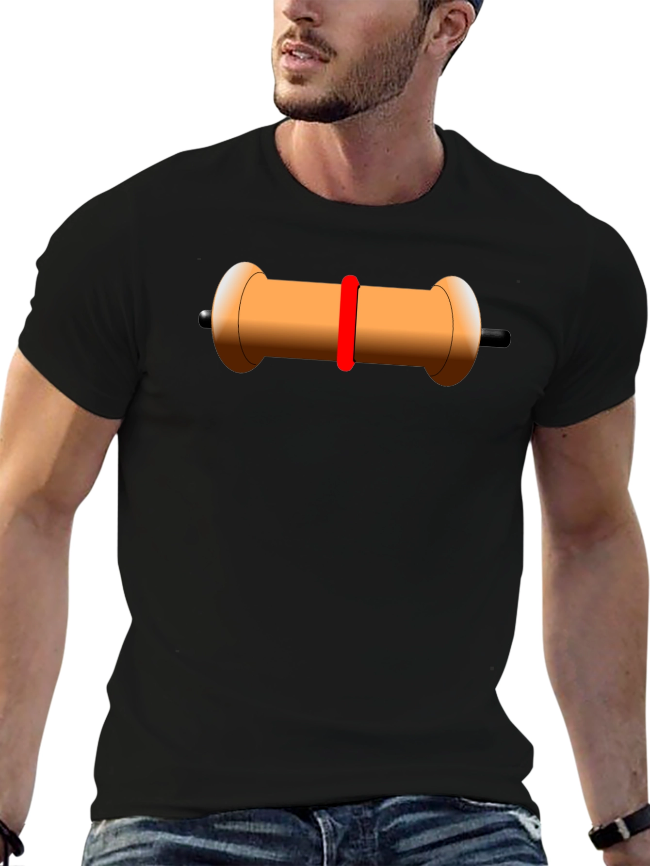 Resistor Graphic Tee - Electronic Component Shirt