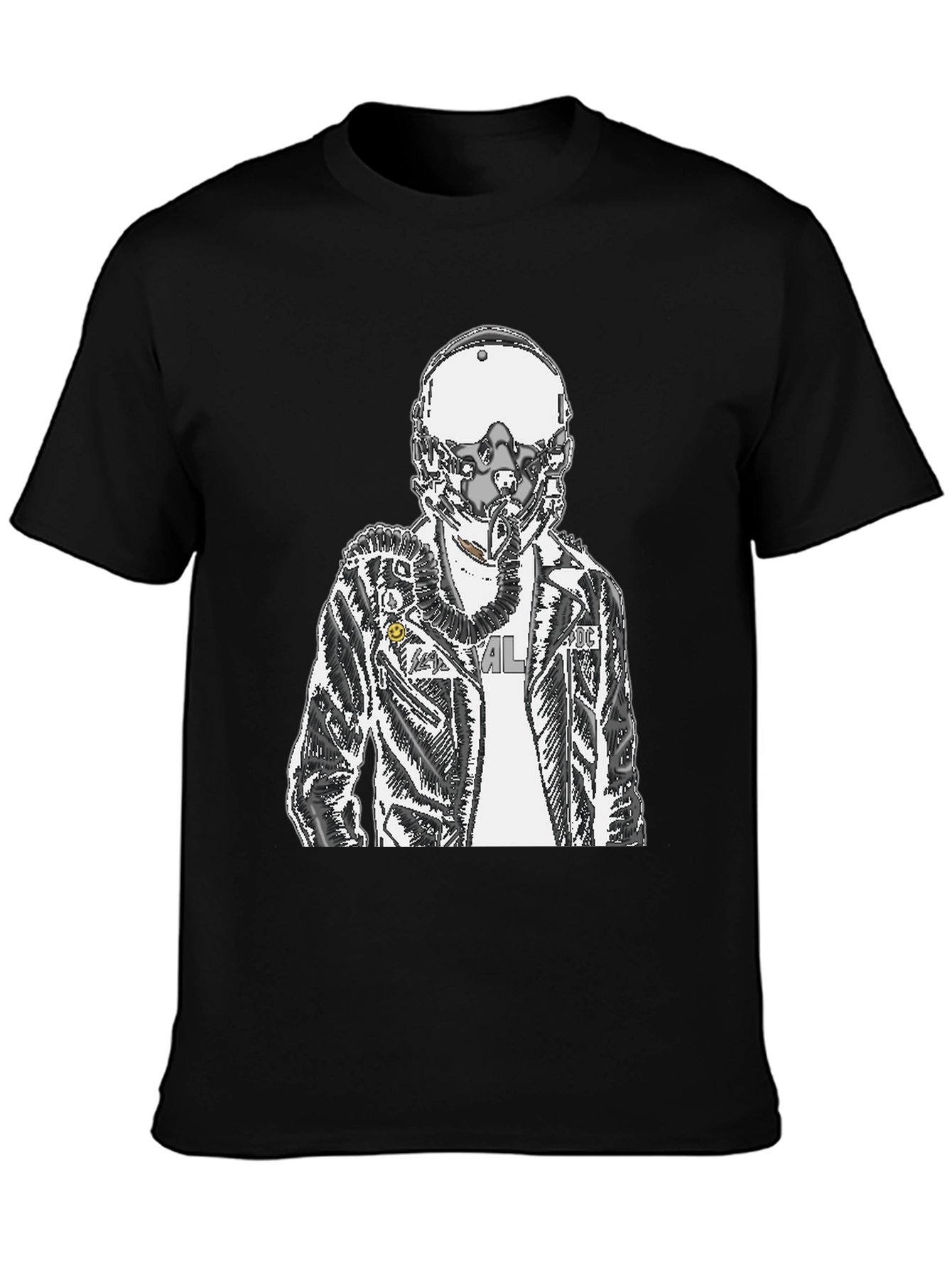 Pilot Graphic Tee - Black Crew Neck T-Shirt