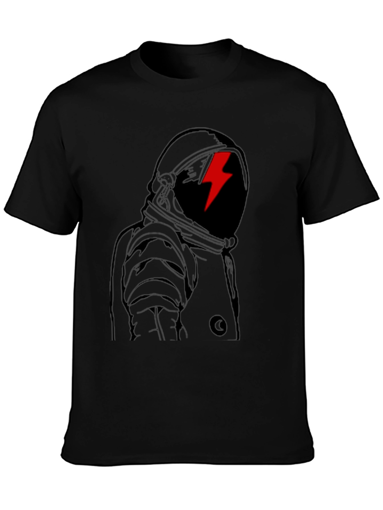Astronaut Graphic Tee - Mens Black T-Shirt
