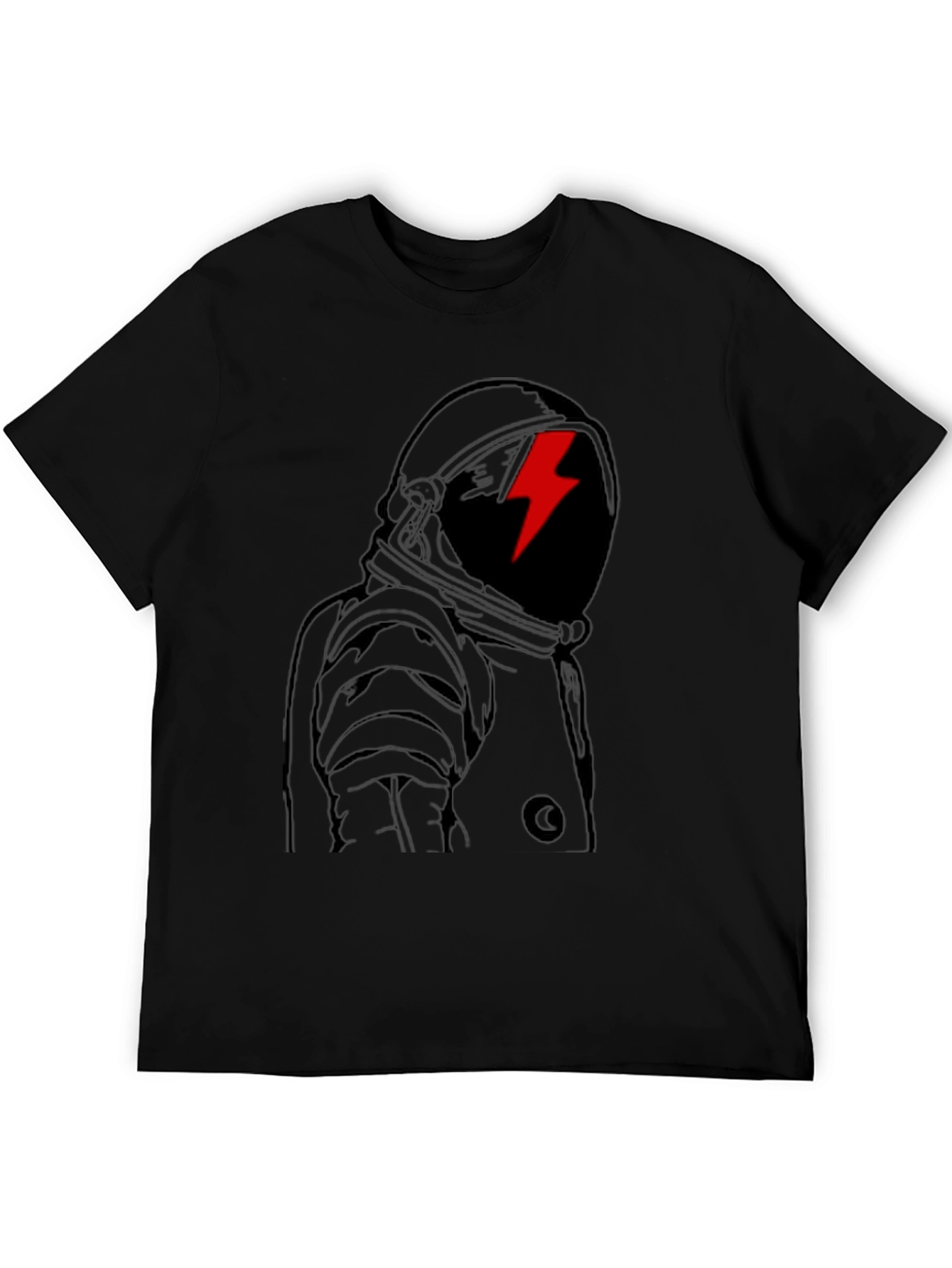 Astronaut Graphic Tee - Mens Black T-Shirt