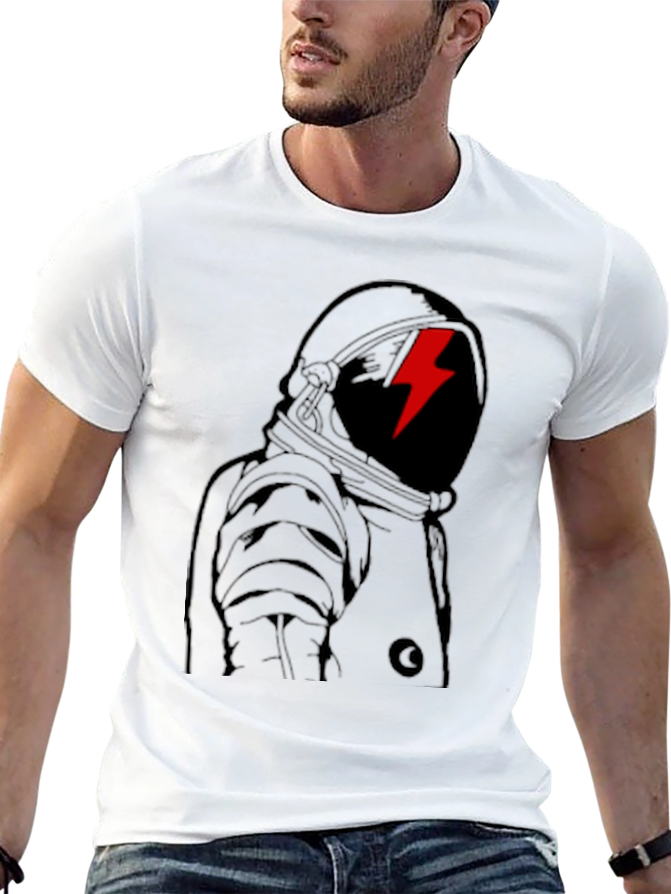 Astronaut Graphic Tee - Mens Black T-Shirt