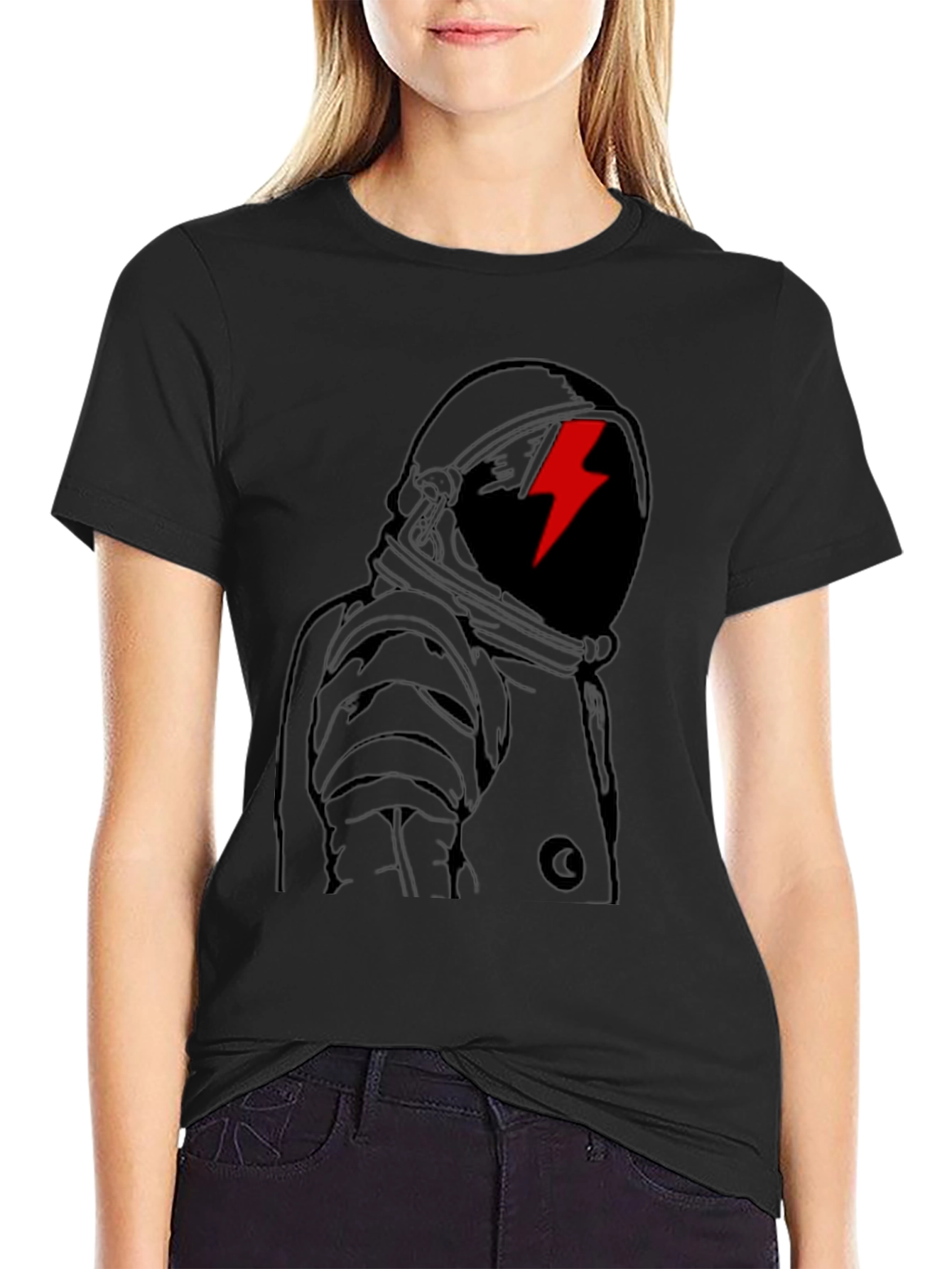 Astronaut Graphic Tee - Mens Black T-Shirt