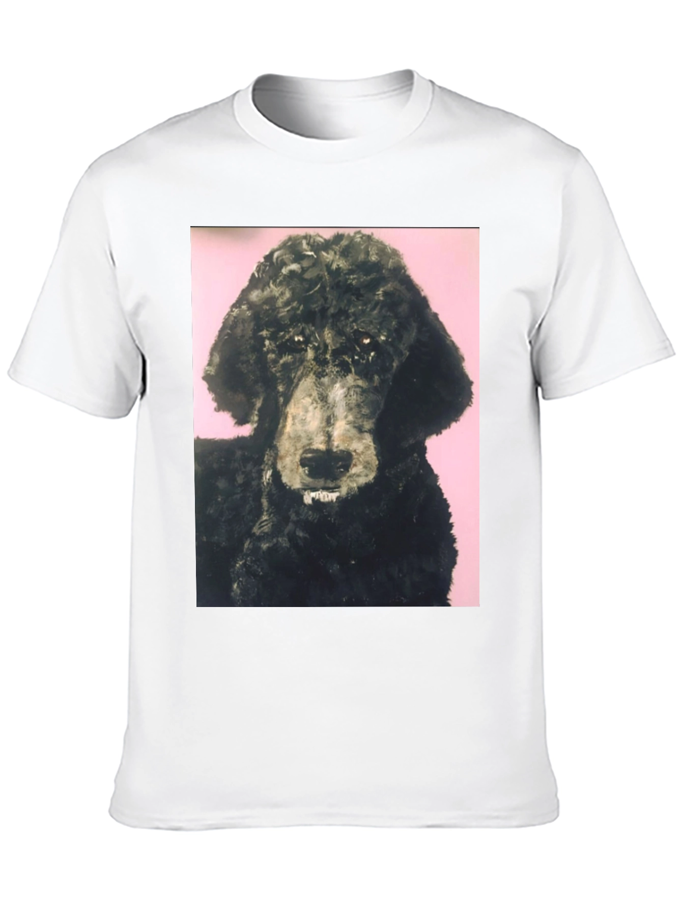 Black Poodle Graphic Tee - Unique Pet Lover Shirt