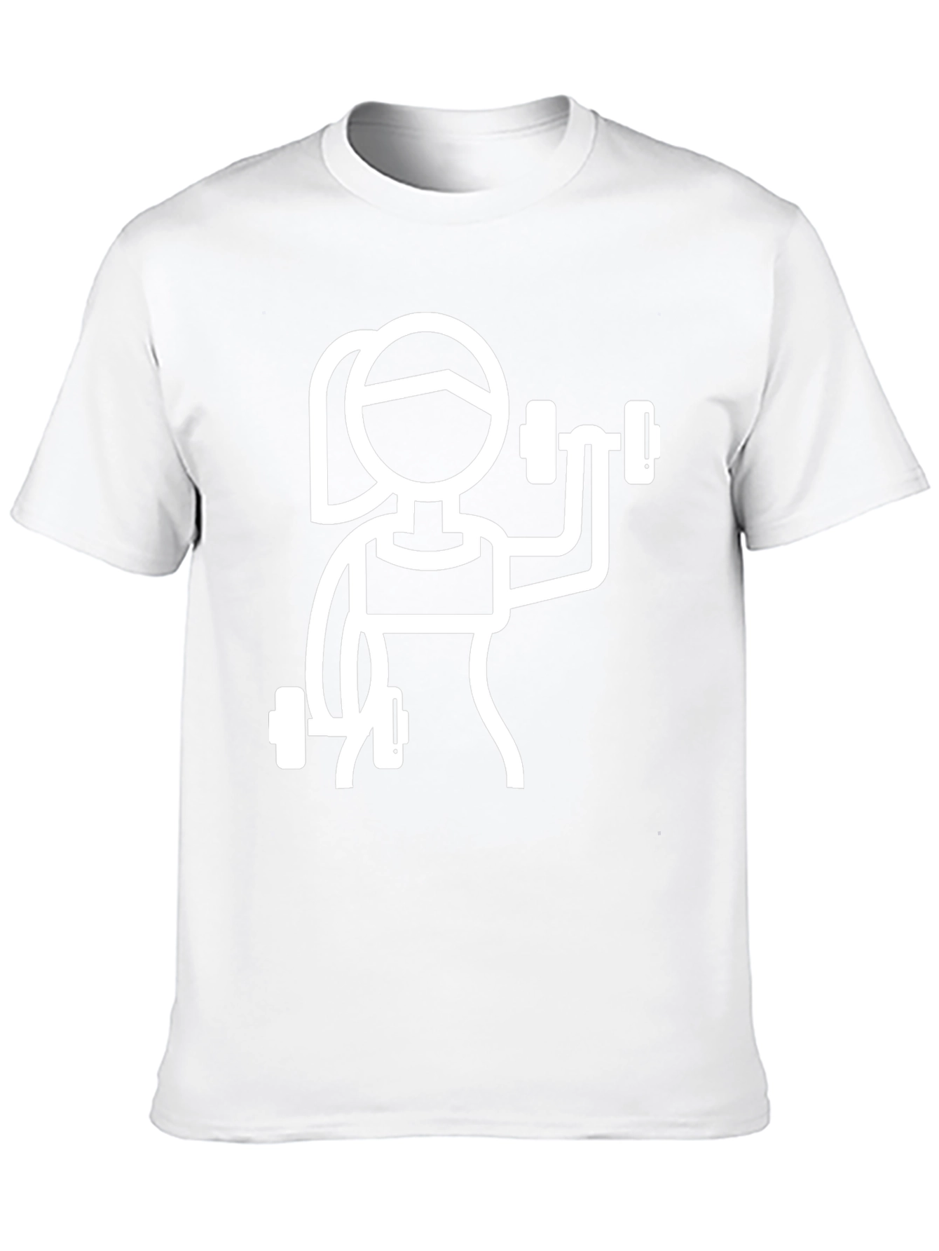 Fitness Graphic Tee - Weightlifting Woman Design