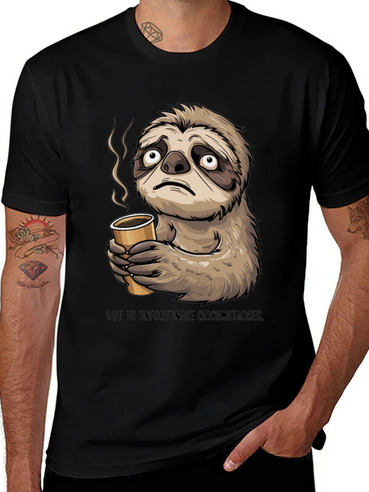 Sloth Coffee T-Shirt - Unfortunate Circumstances
