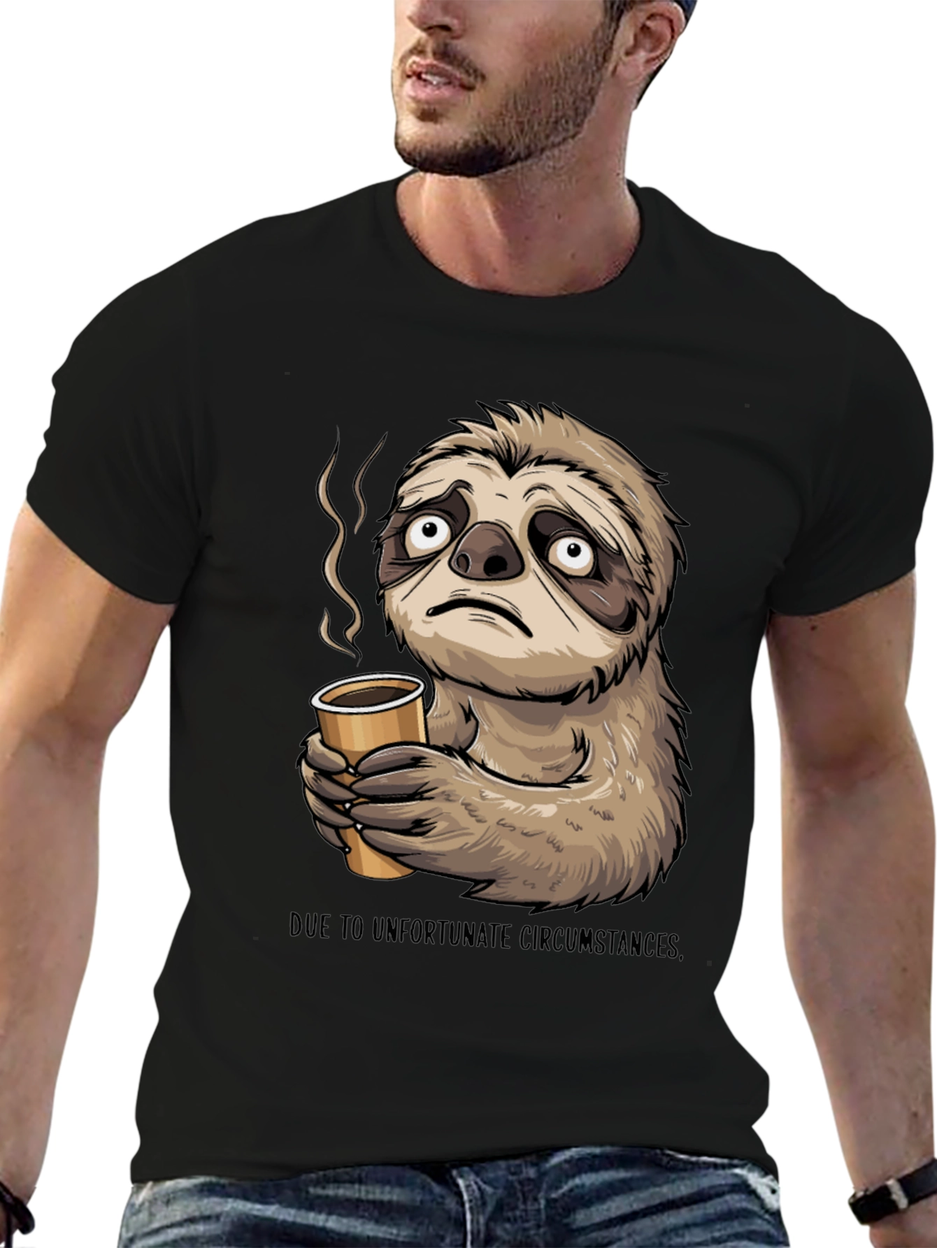Sloth Coffee T-Shirt - Unfortunate Circumstances