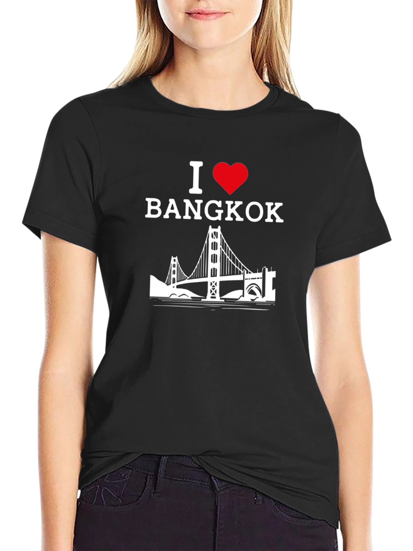 I Heart Bangkok Graphic T-Shirt - Black
