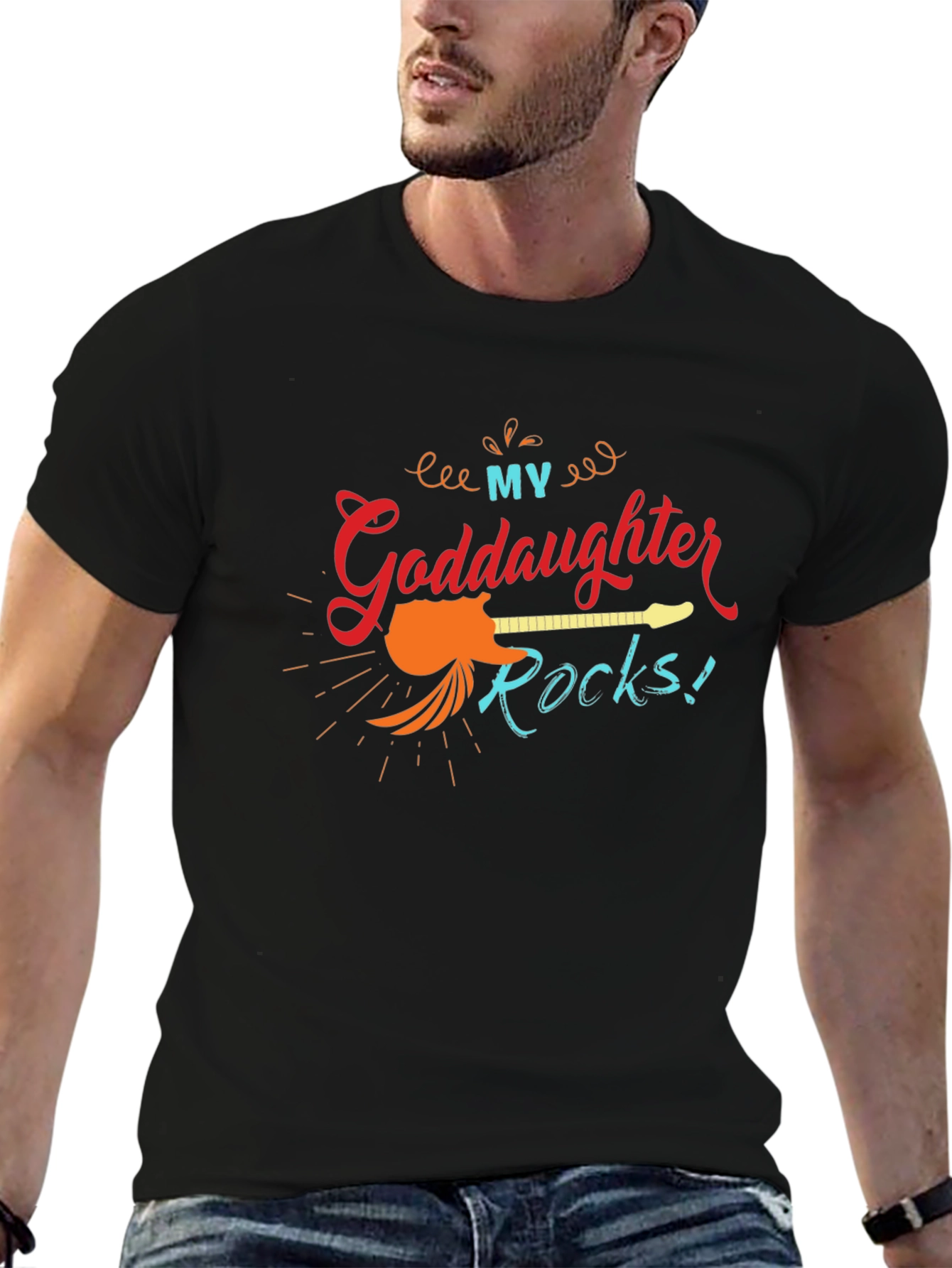 My Goddaughter Rocks! Guitar Graphic Tee