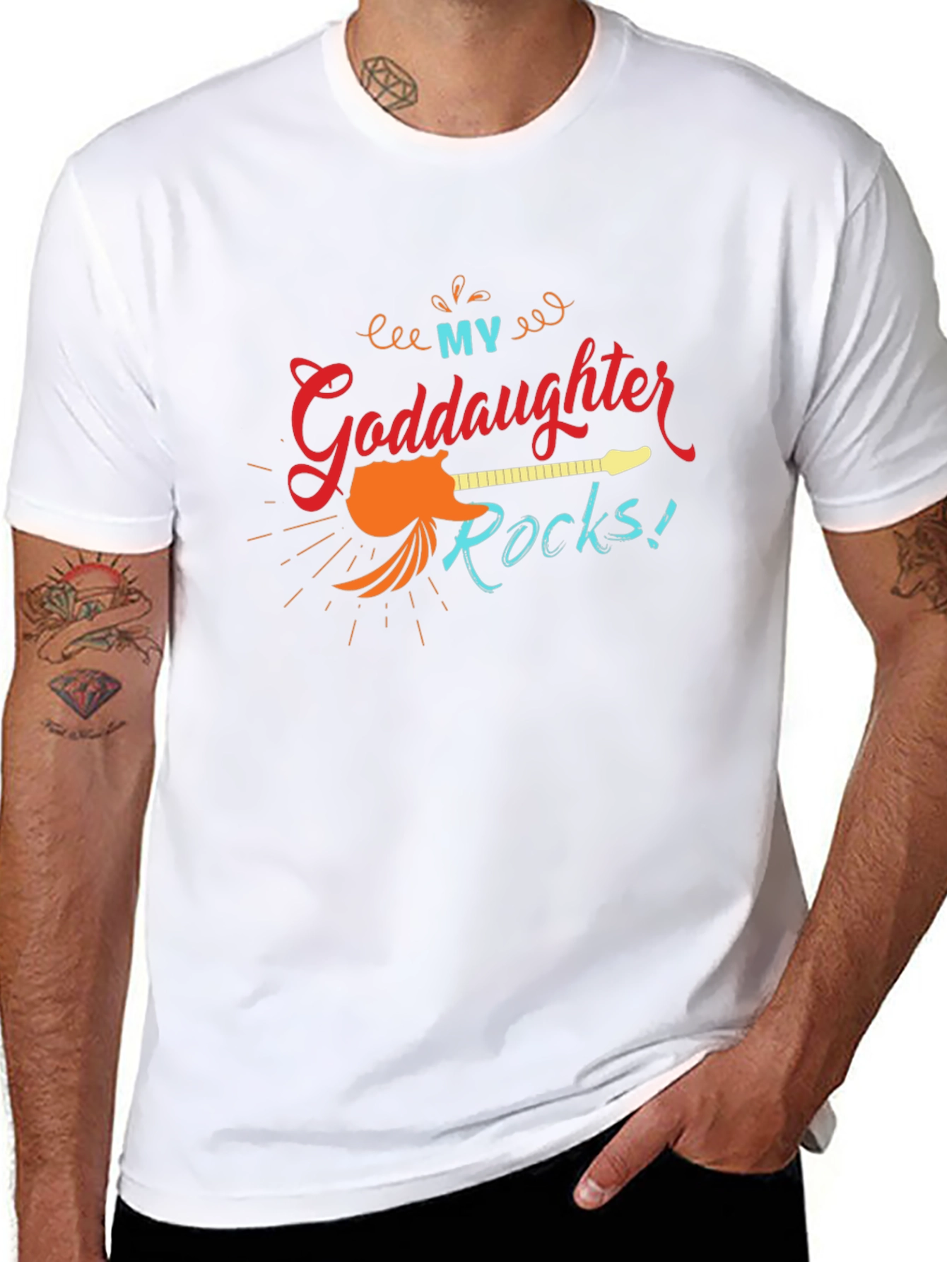 My Goddaughter Rocks! Guitar Graphic Tee
