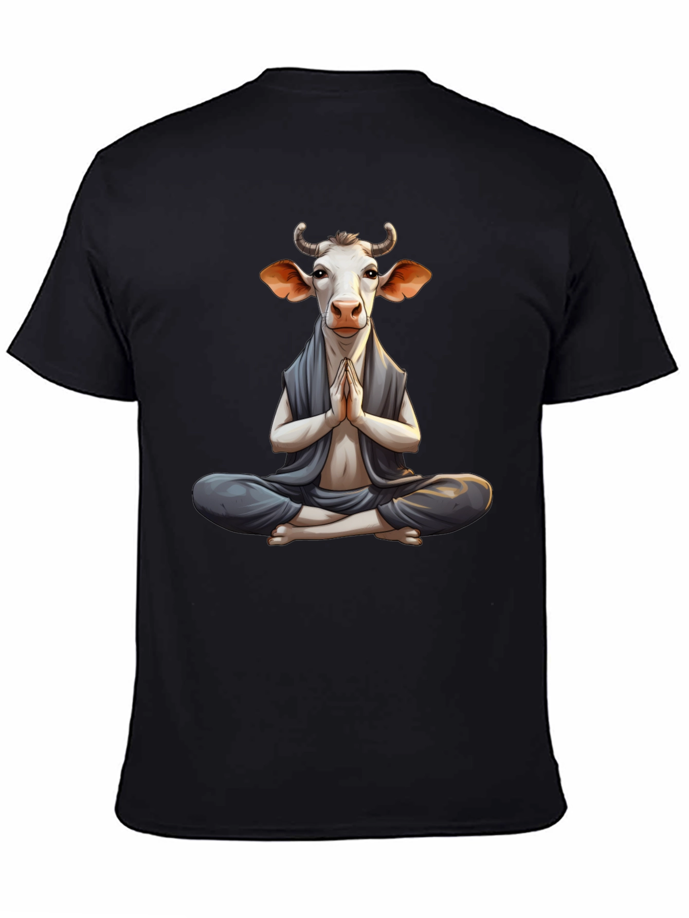 Zen Cow T-Shirt - Meditating Animal Tee