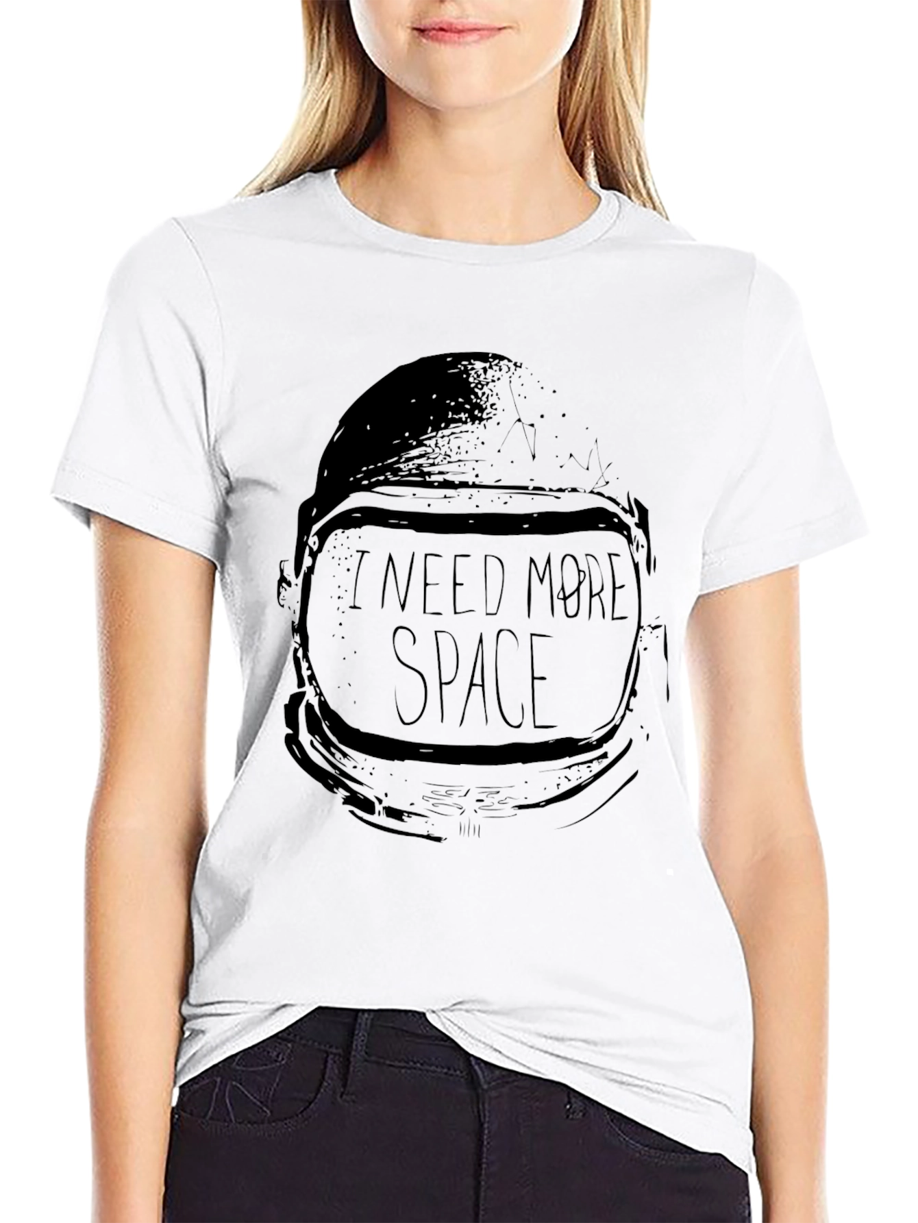 I Need More Space Graphic Tee - Black