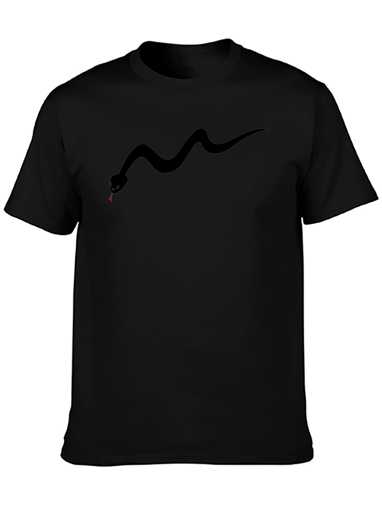 Black Snake Graphic Tee - Mens Casual Fashion
